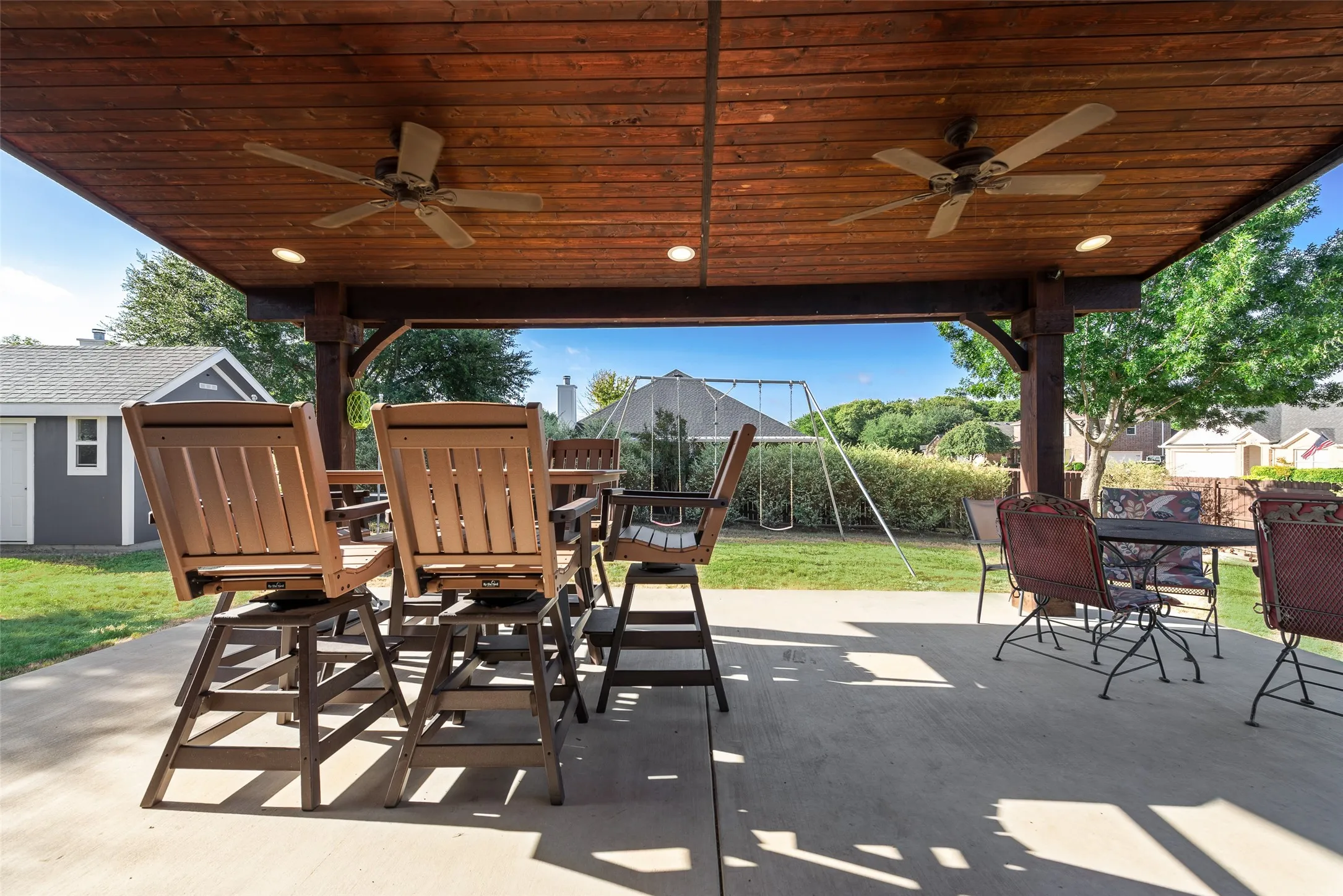 wonderful pergola over back patio
