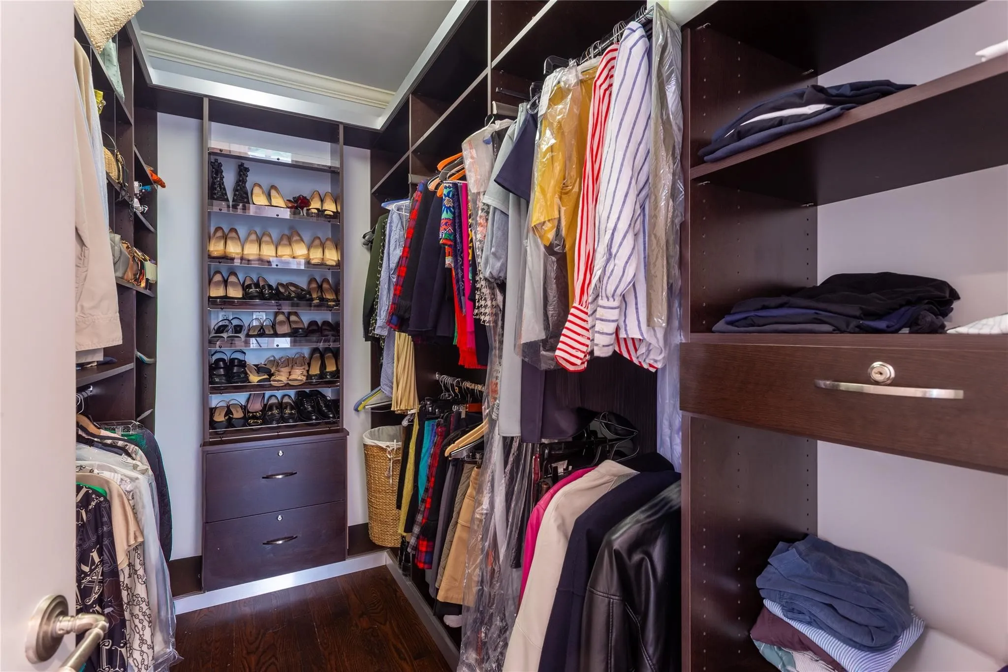 Two Primary walk-in closets.