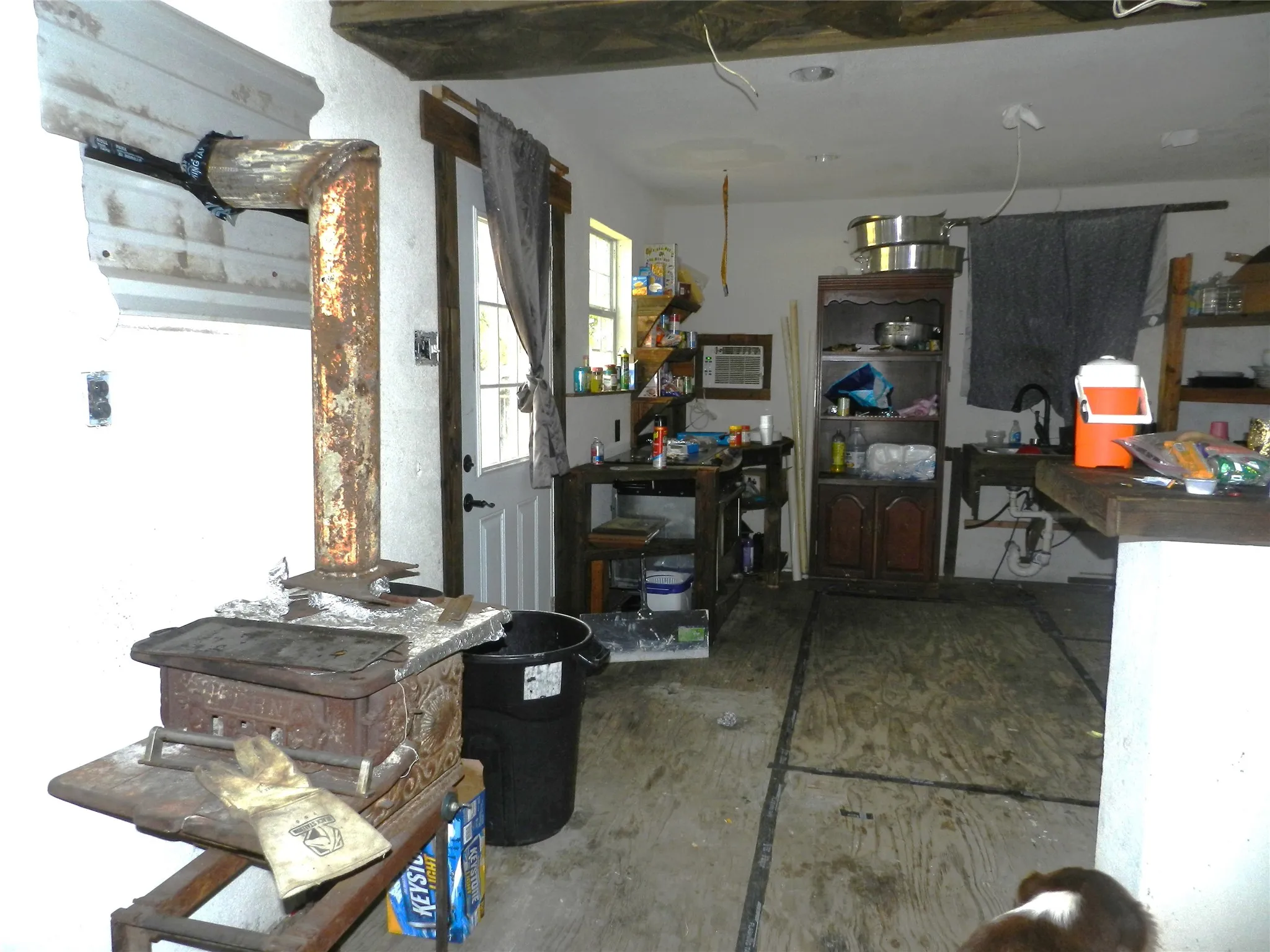 View of kitchen from living room
