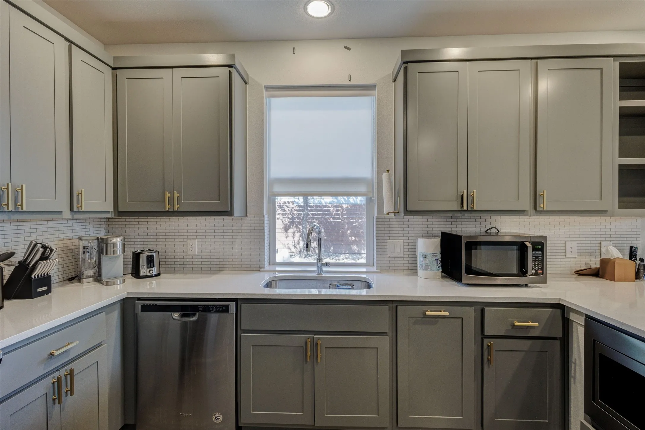 A window bringing in natural light