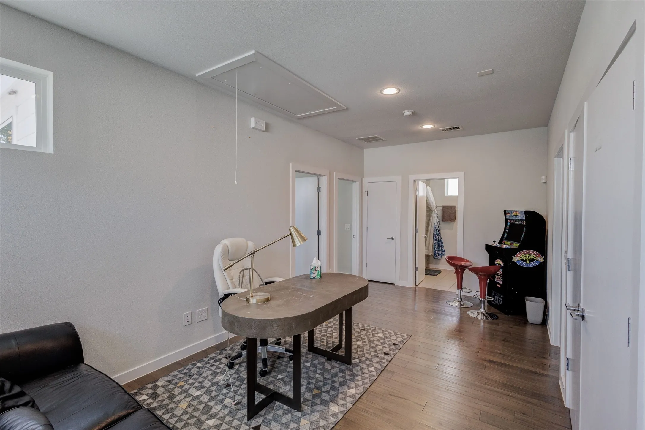 Upstairs living