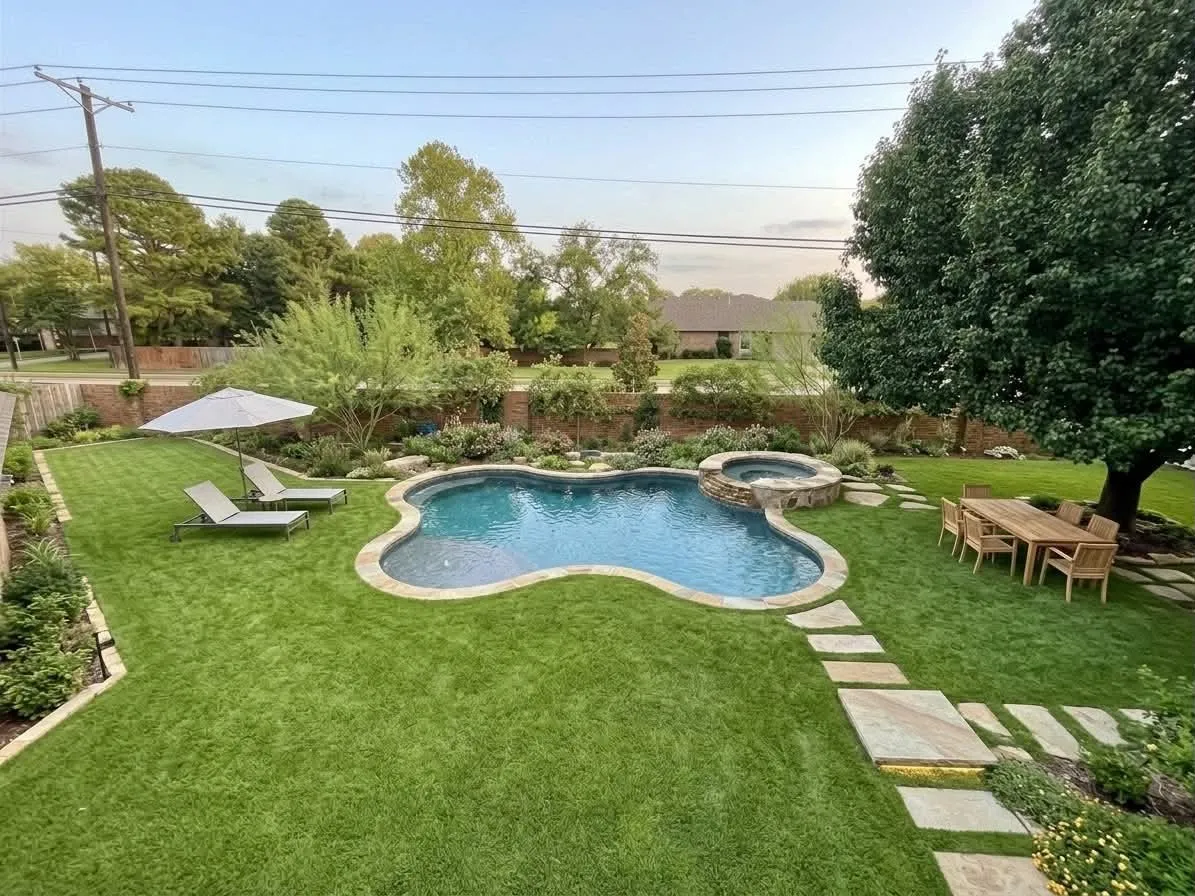 AI Generated so you see the possiblities with this size backyard