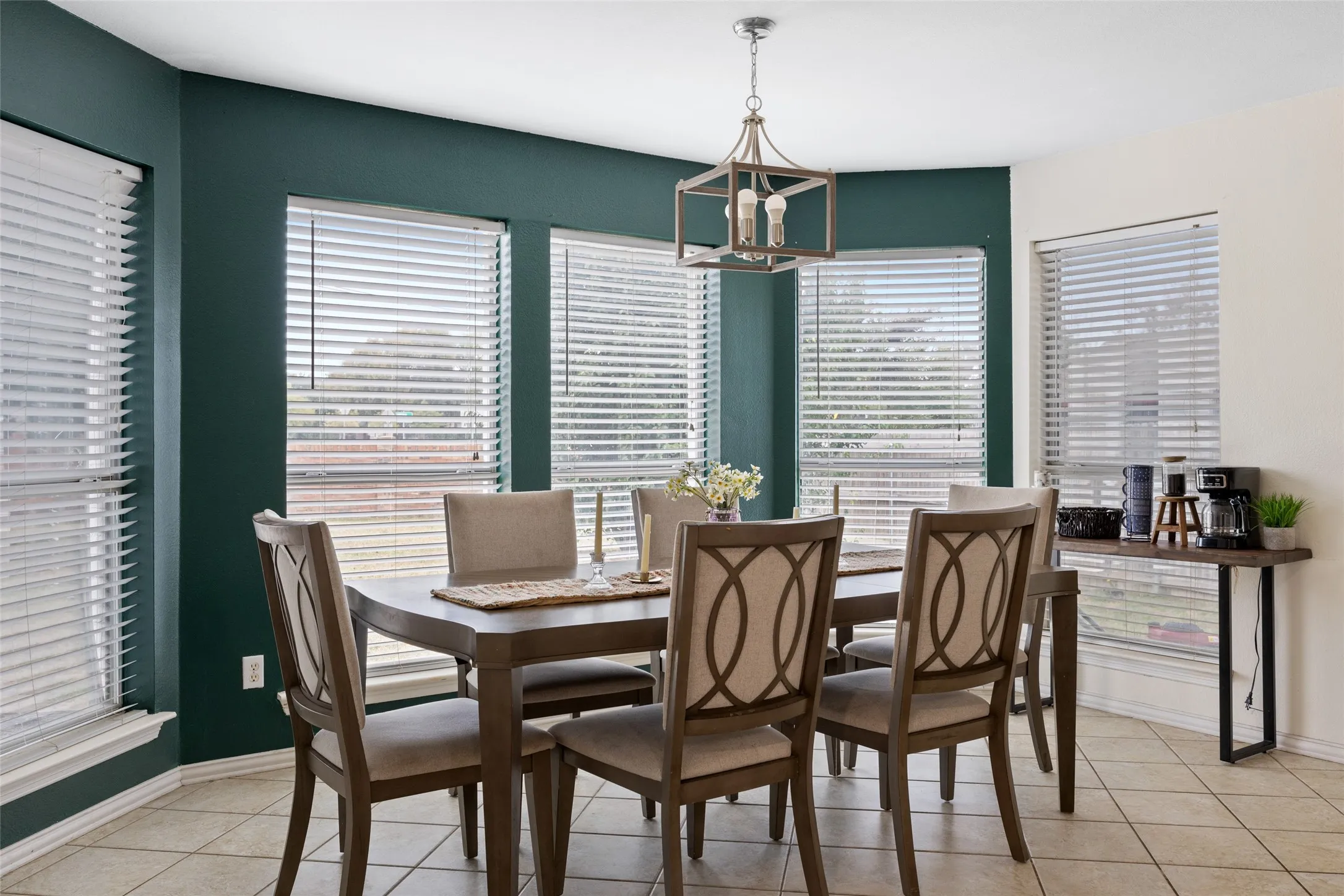 Bay window featuring multiple windows