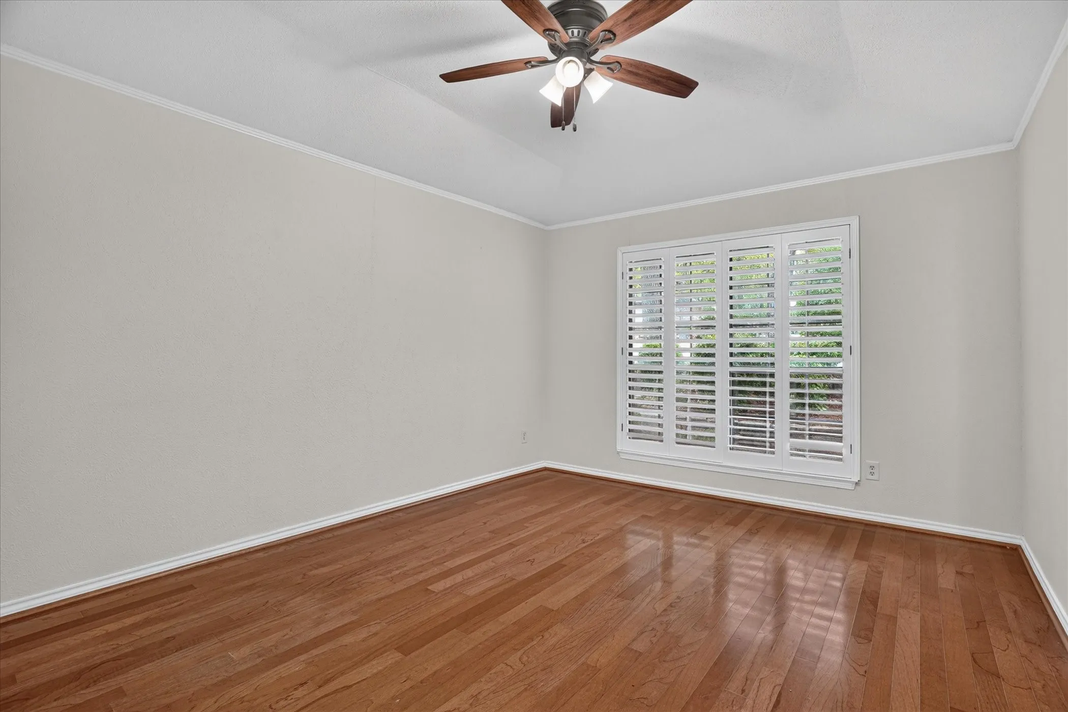 This room off the entryway could be used as an office or extra seating area