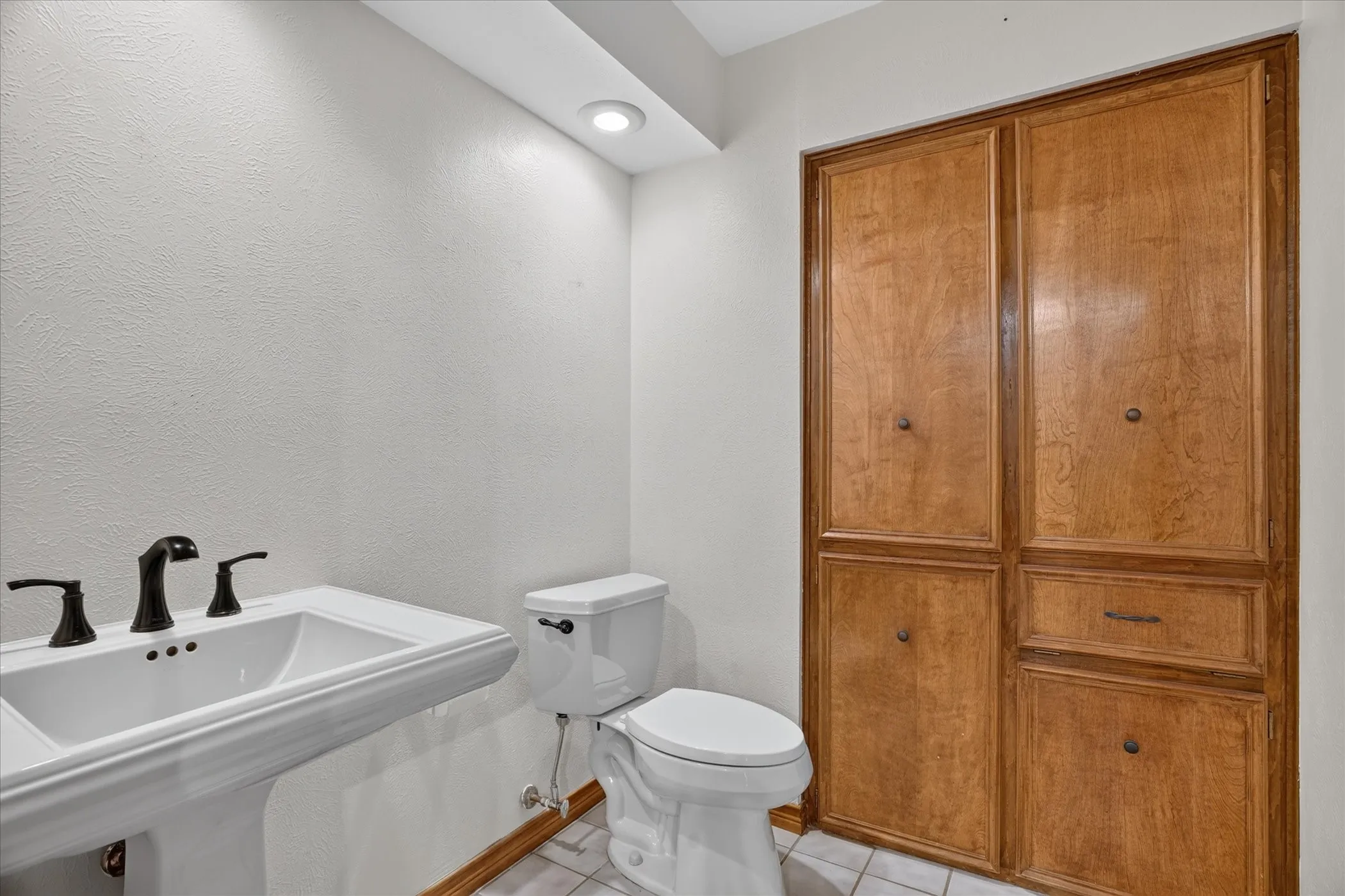 Half bath in the bonus room