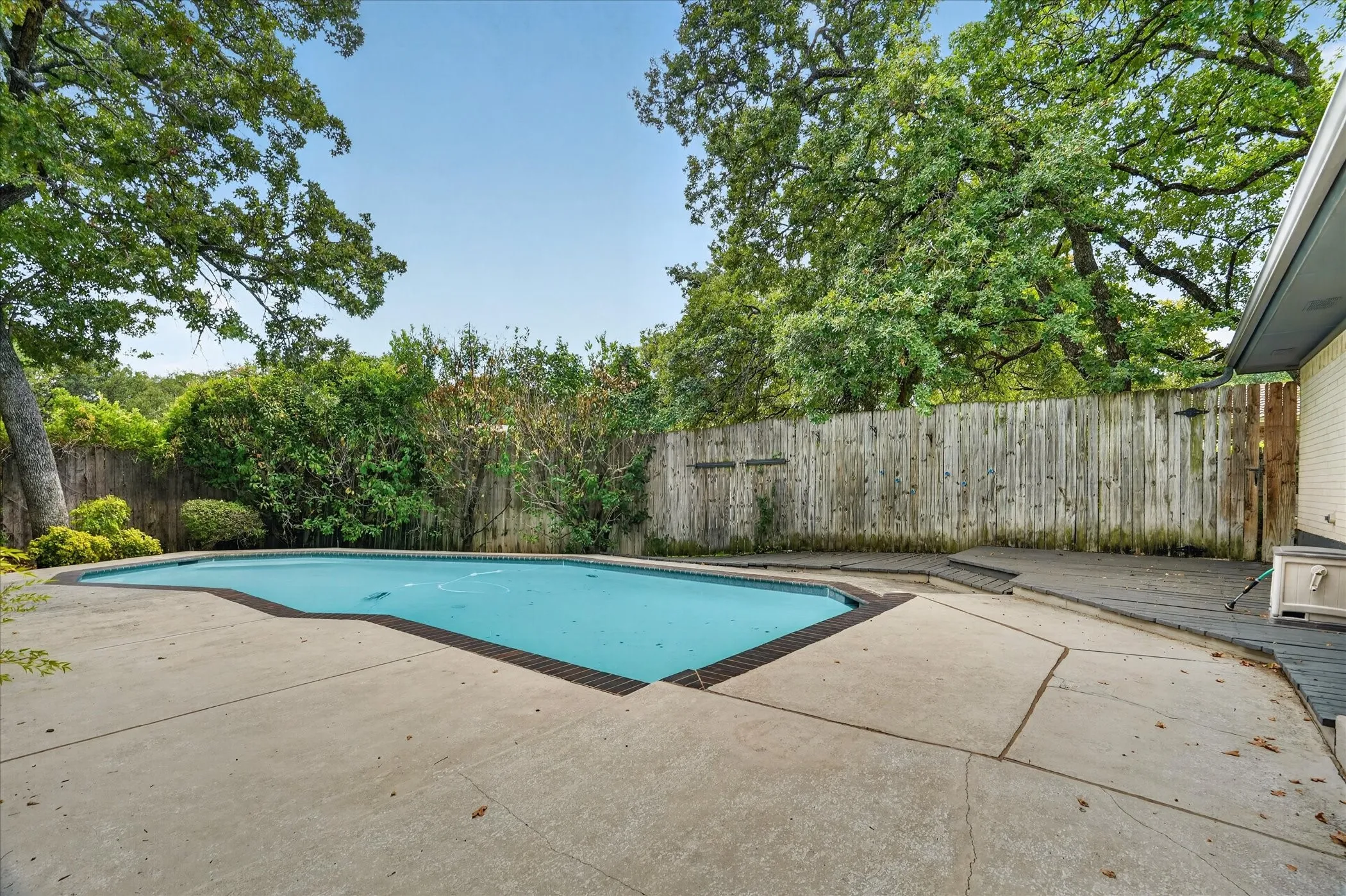 Plenty of space for seating areas and BBQs