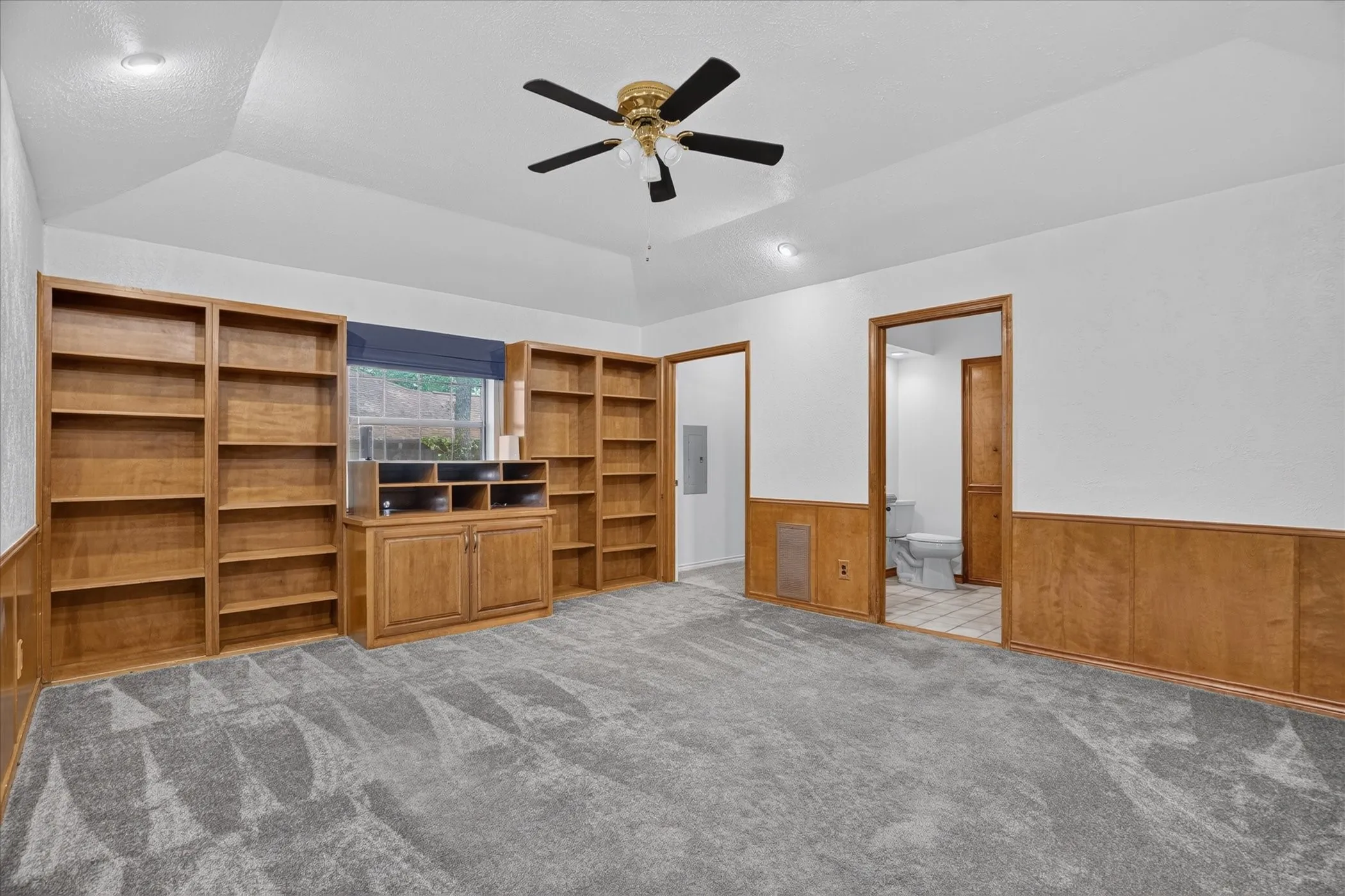 Another versatile room that leads to the stairs for the upstairs bedrooms
