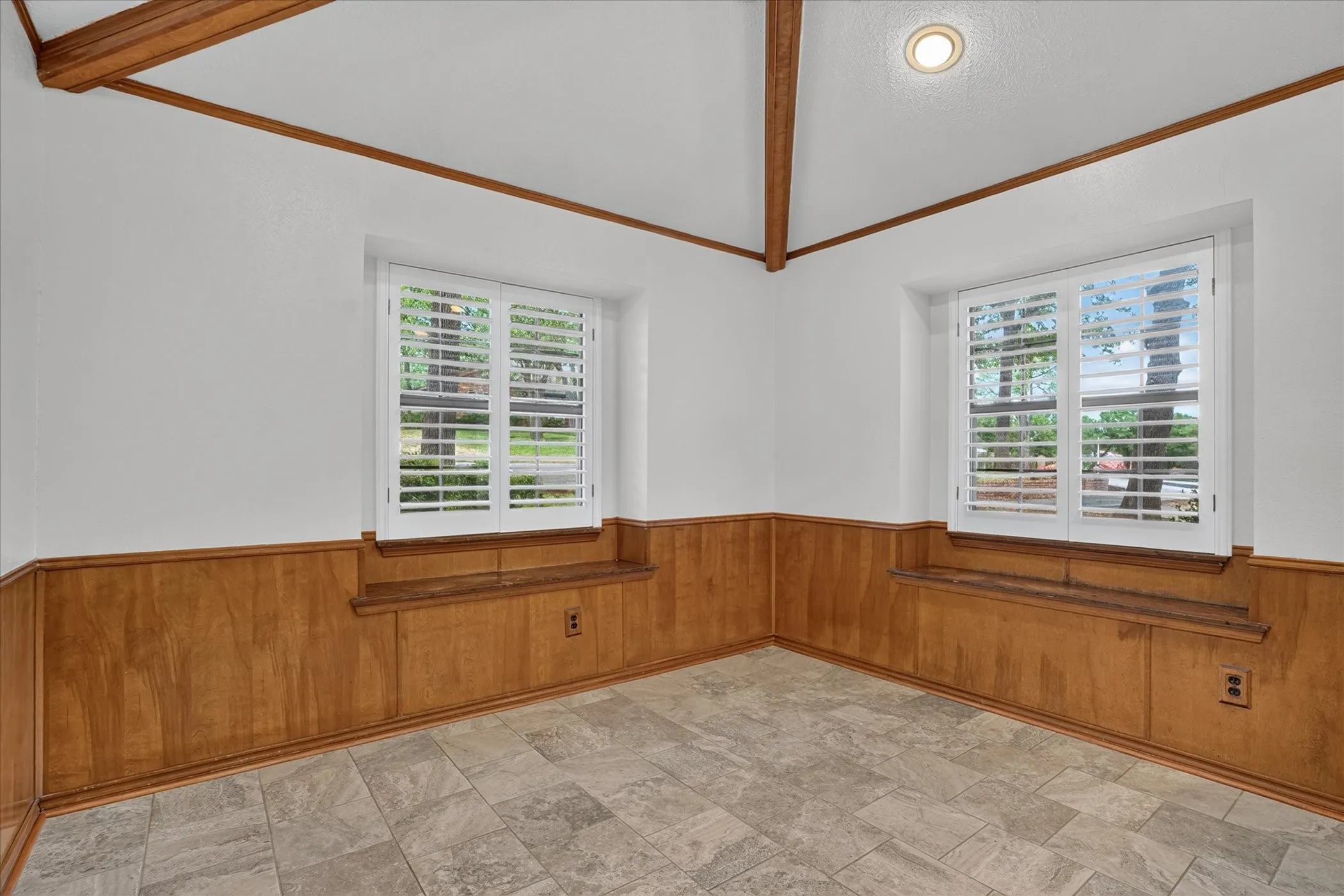 Eat in kitchen with views of the front yard