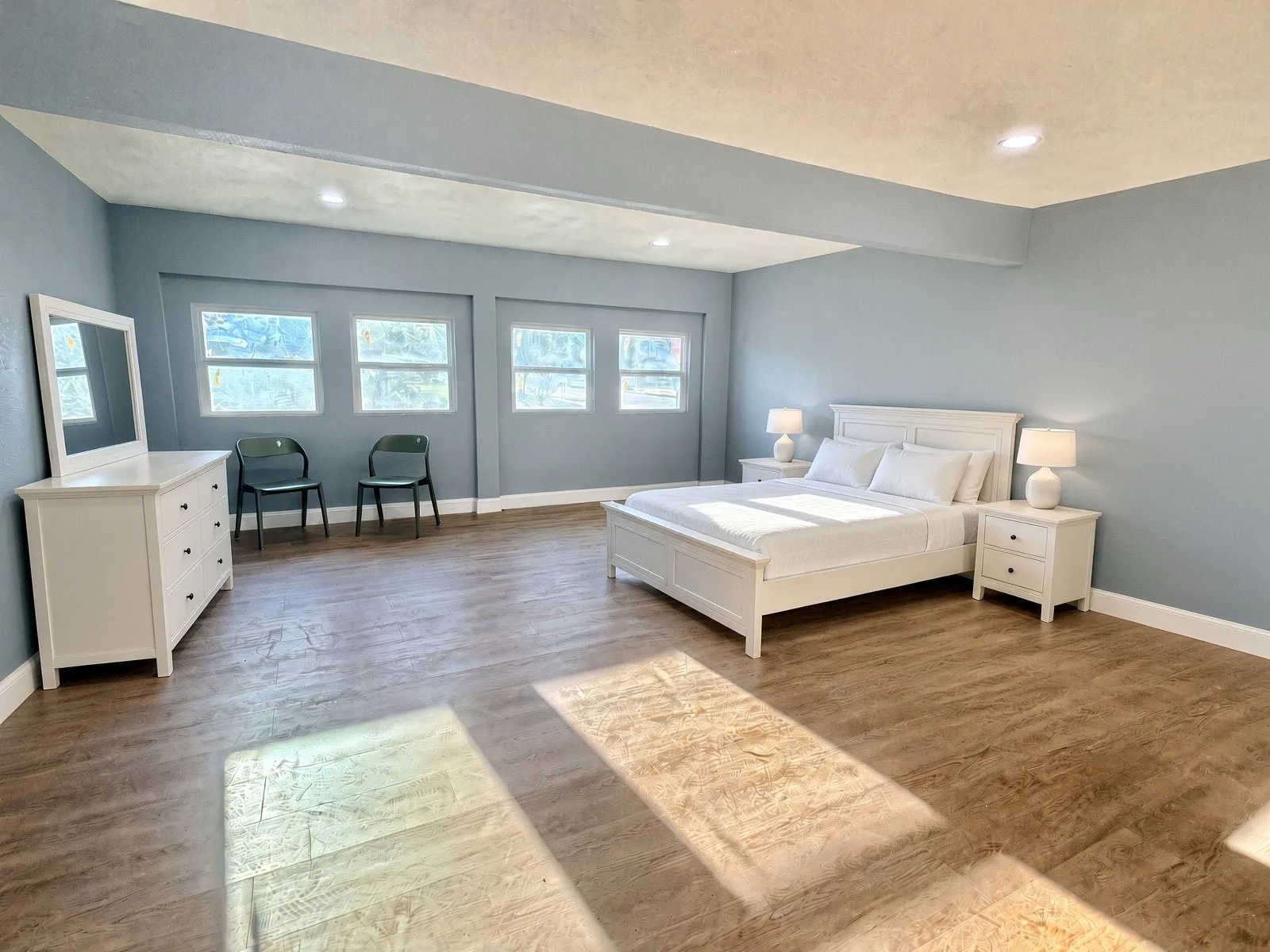 massive bonus room used as BR 4, converted garage space