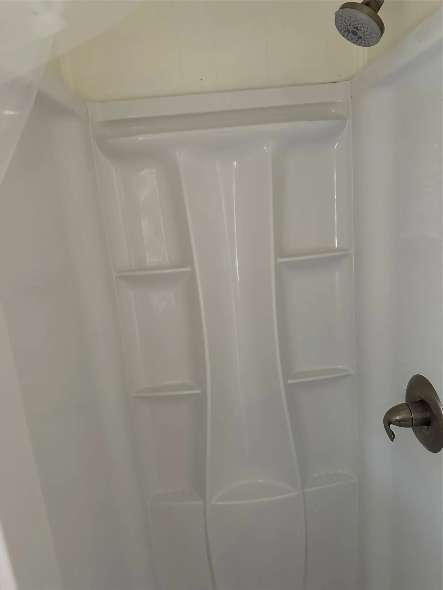 Large walk-in guest bath/shower. New!