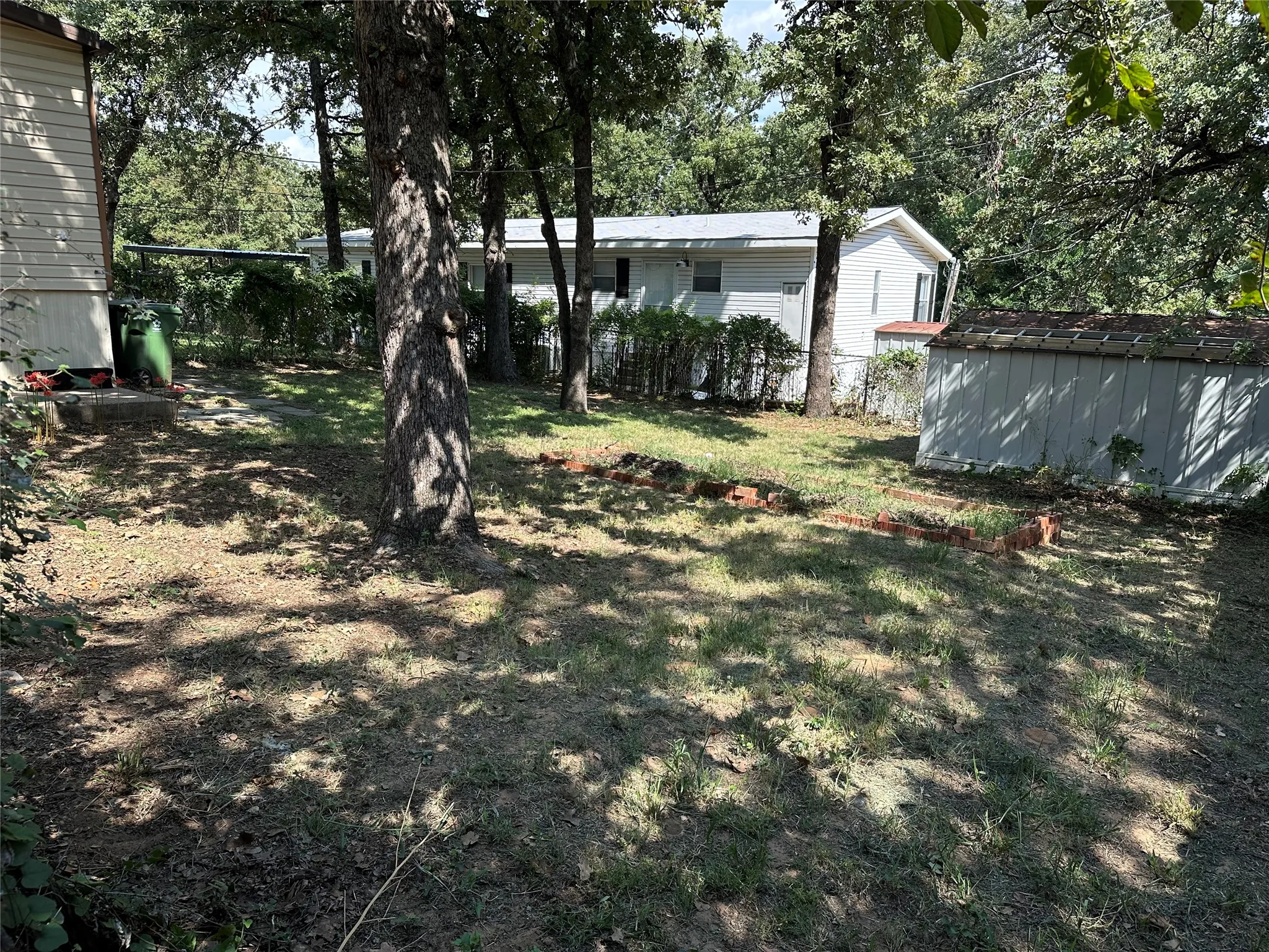 View from backyard looking toward street.