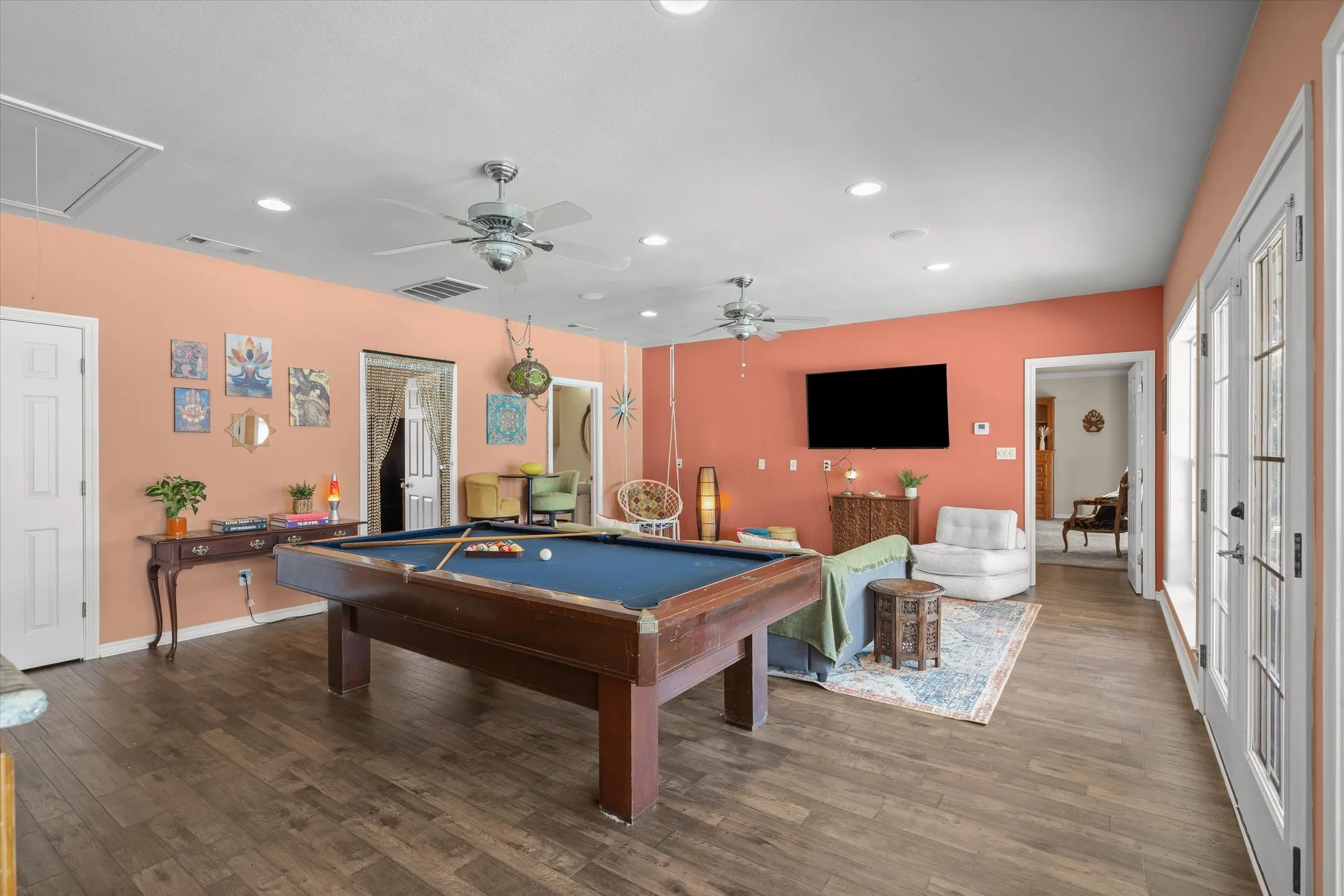 Secondary living area within the home’s private guest wing
