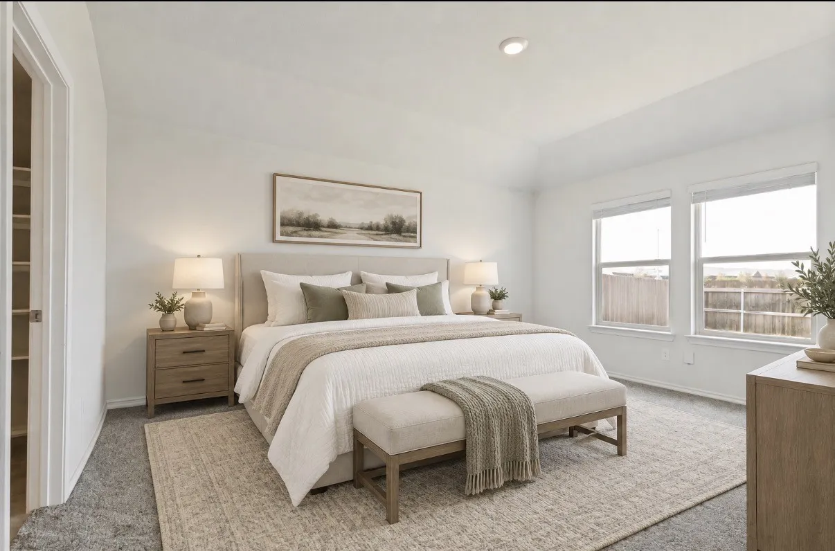 Primary Bedroom with Virtual Staging