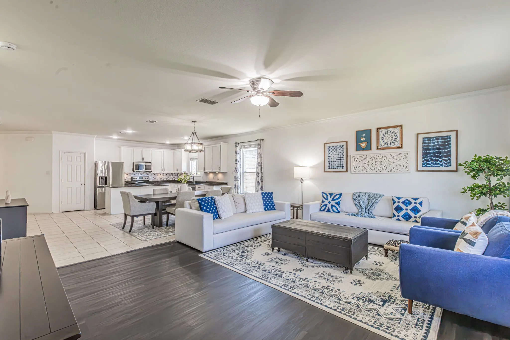Open concept allows for easy entertaining while in the kitchen.