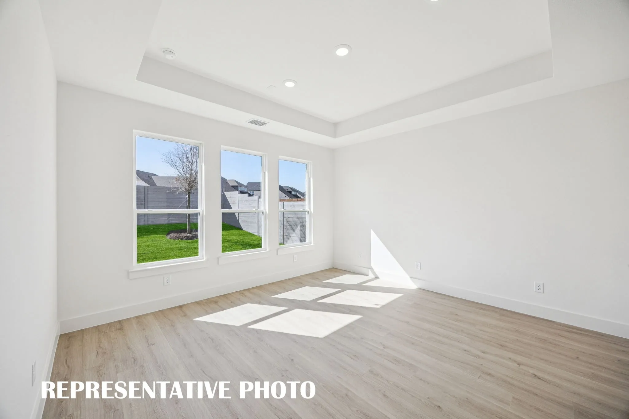 Your dreamy new owner's suite is located at the rear of the home for additional privacy. REPRESENTATIVE PHOTO