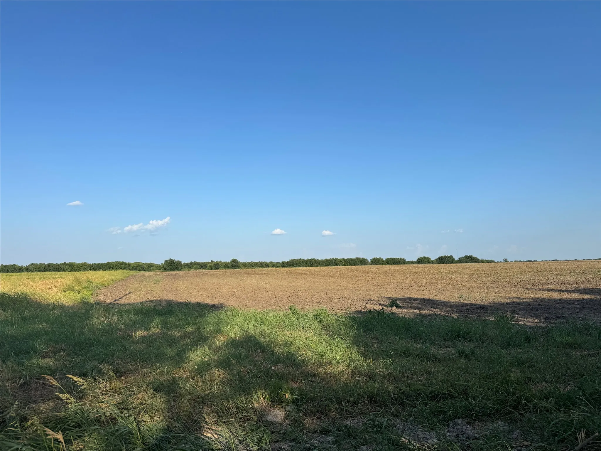 Expansive land parcel featuring cultivated earth and natural green spaces