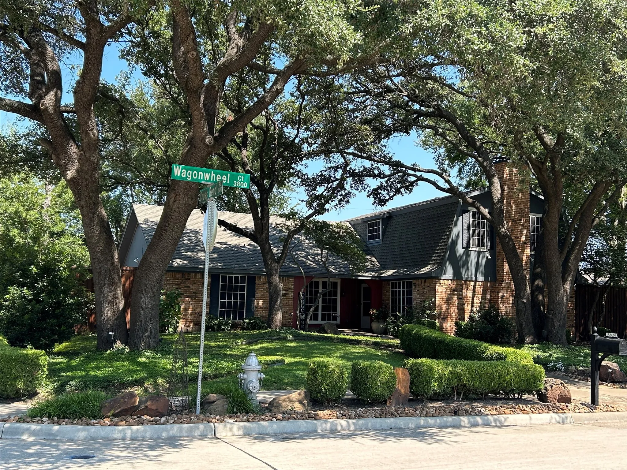The two-story 4 bedroom and 3 full bath home is located on a corner cul-de-sac lot.