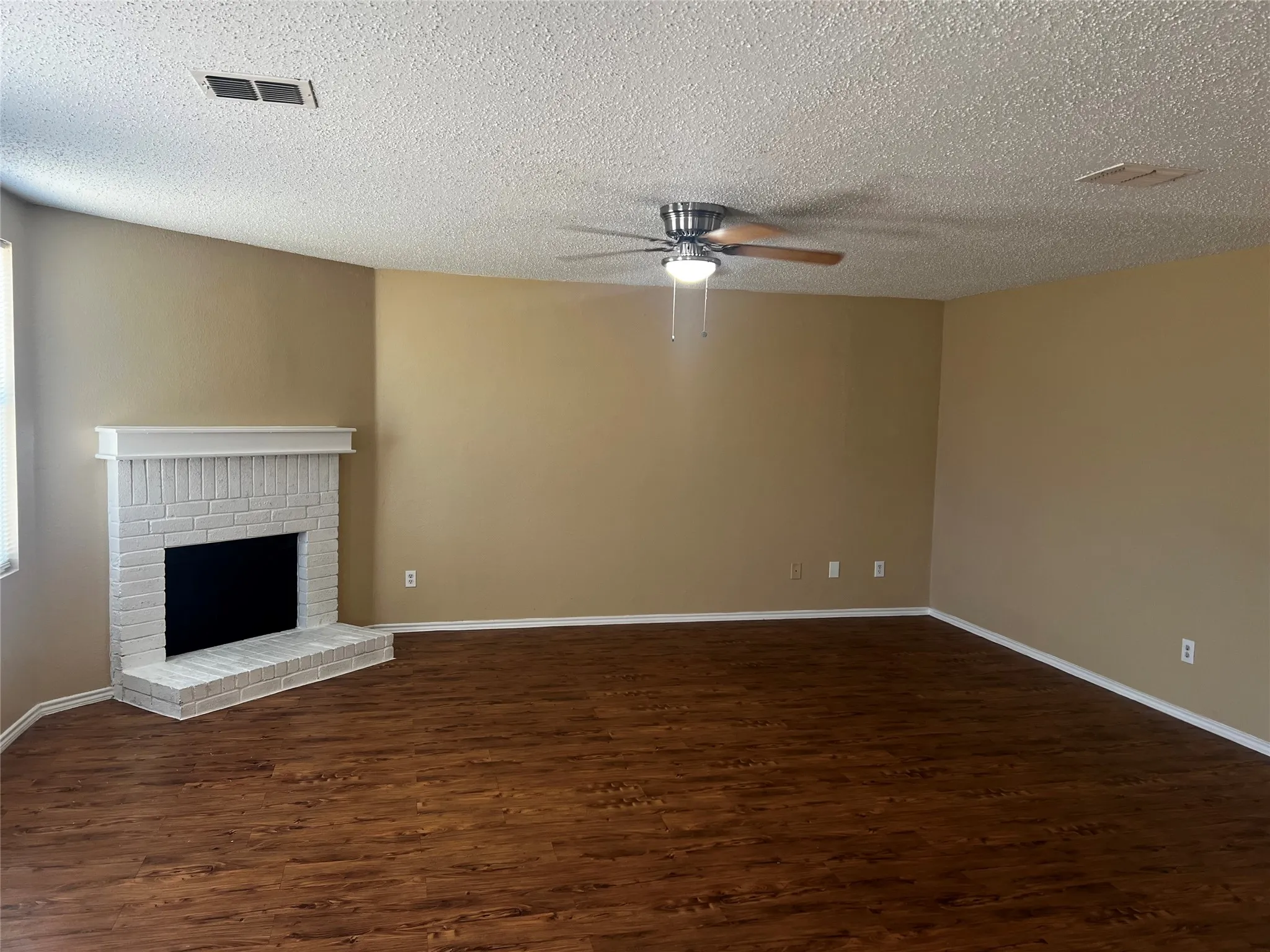 Large living area off of the kitchen!