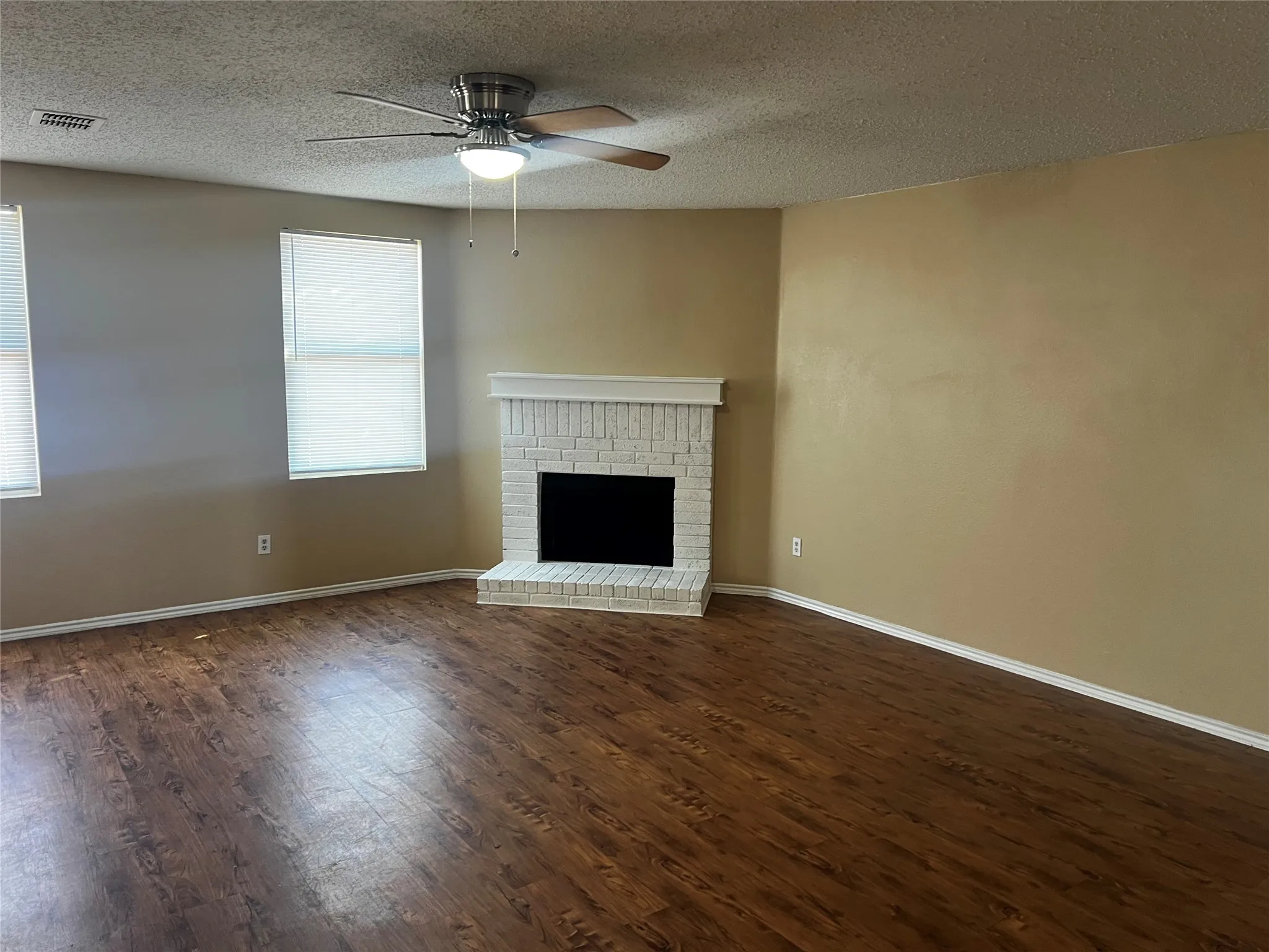 Large living area off of the kitchen!