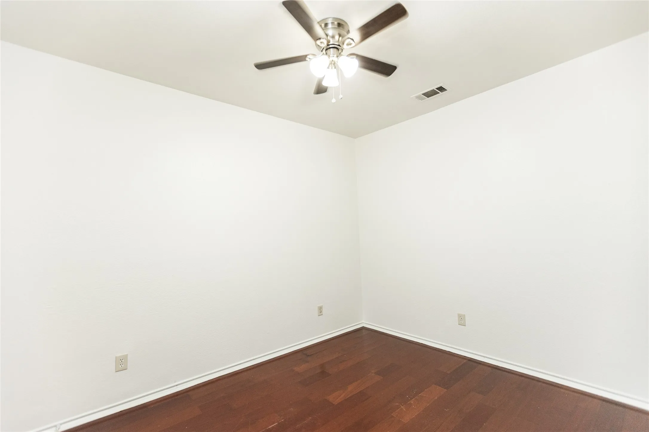 Dark wood-finish flooring
