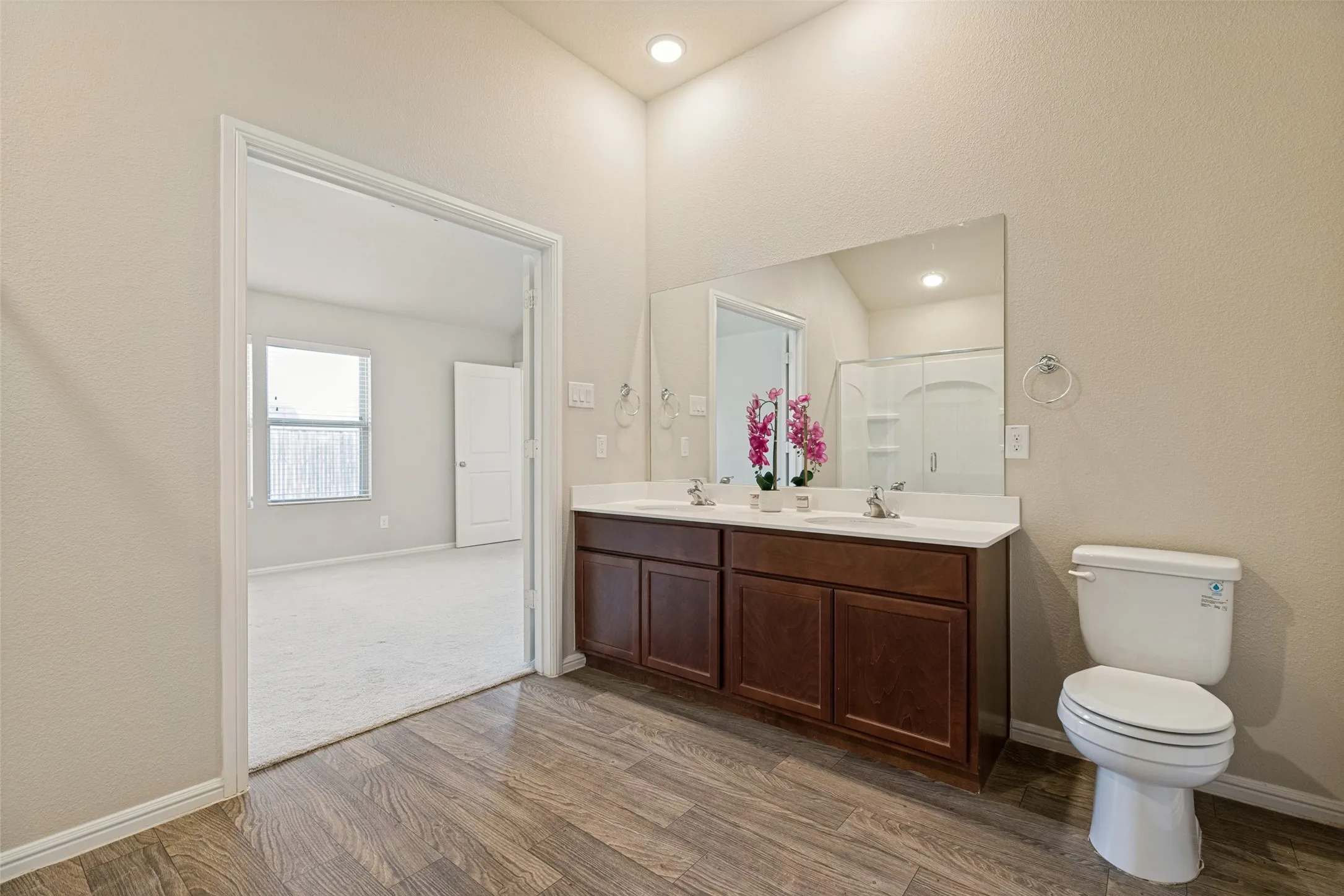 Master Bathroom with dual sinks
