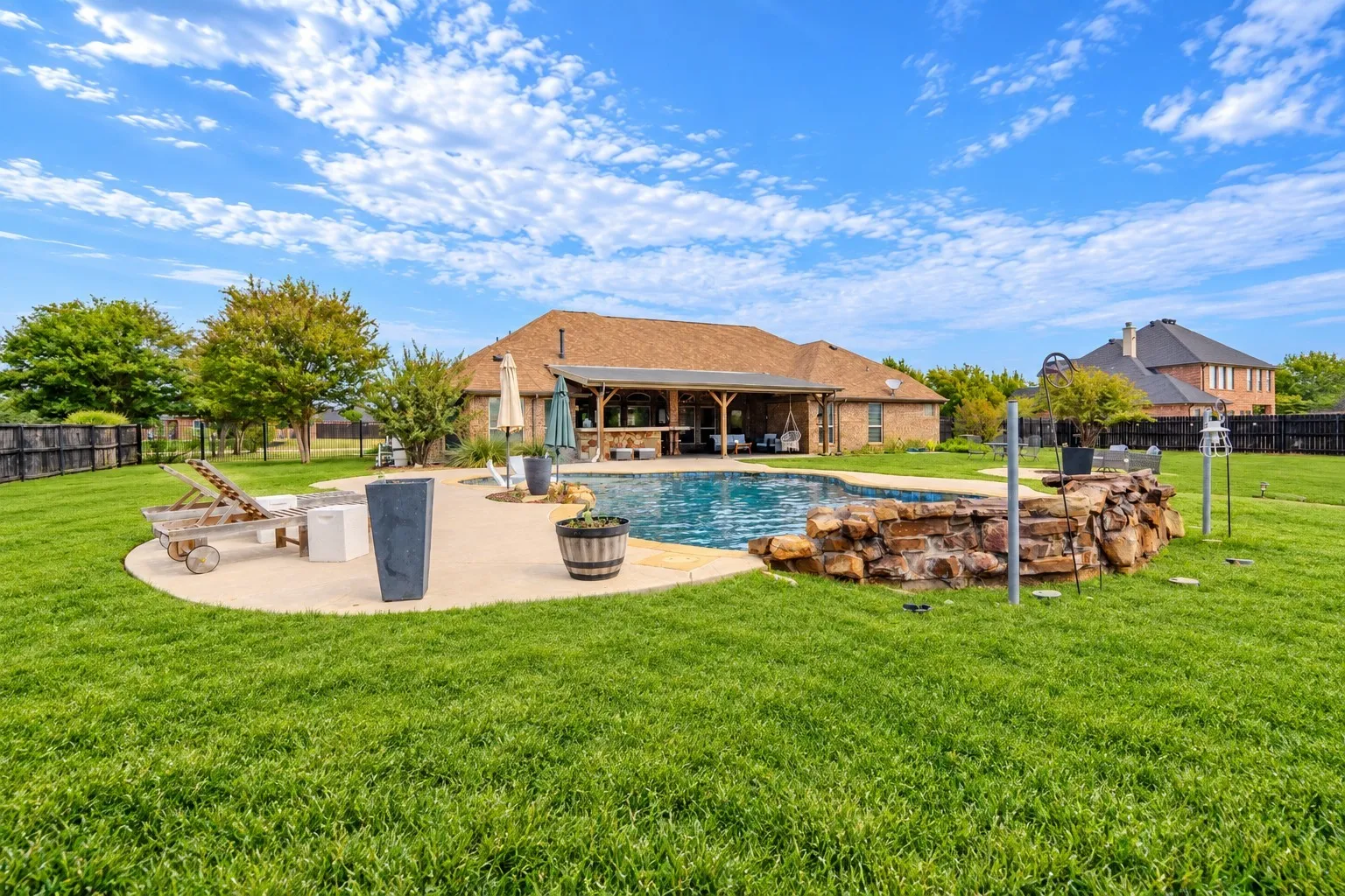 Backyard and Pool