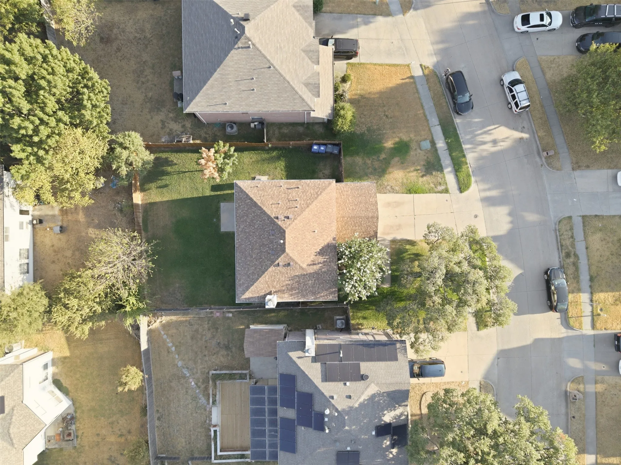 Aerial photo showing this large lot