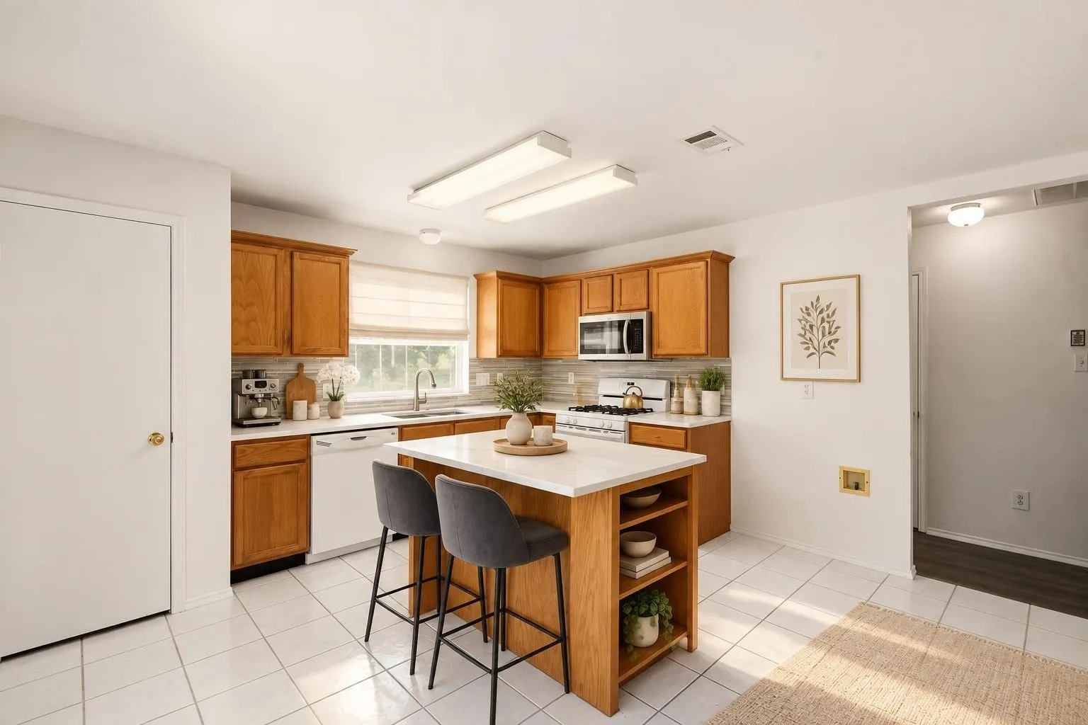 This photo shows the potential of this great kitchen