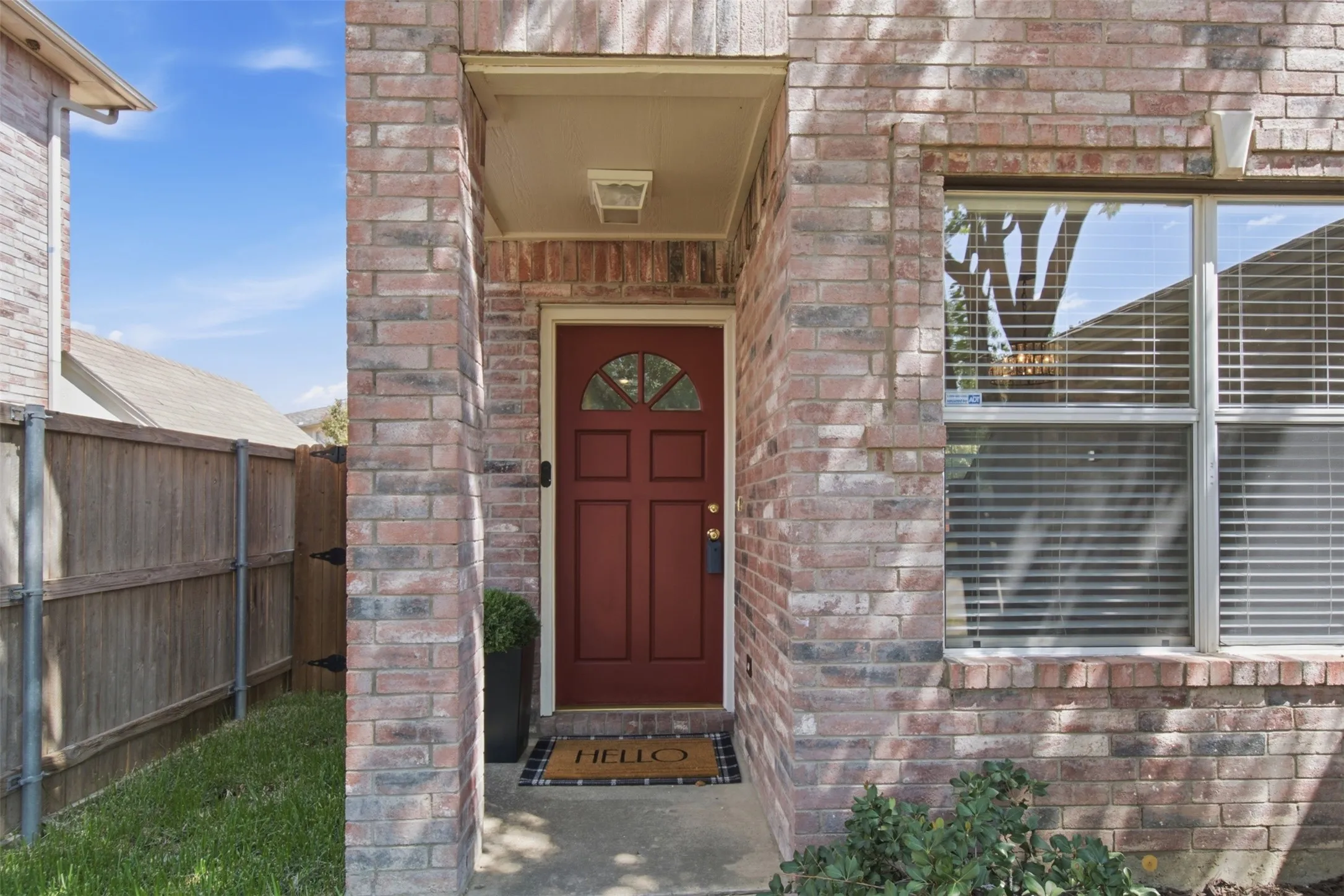Inviting entry, for this perfect place to call home