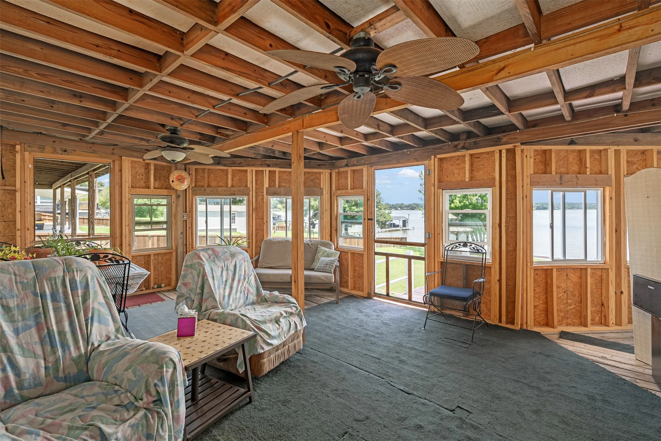 enclosed back porch