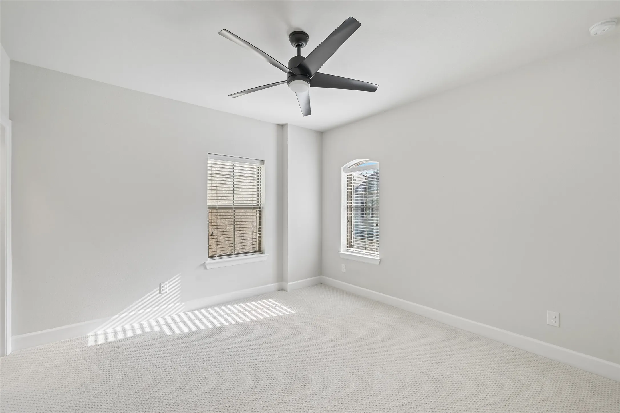 guest room with fan