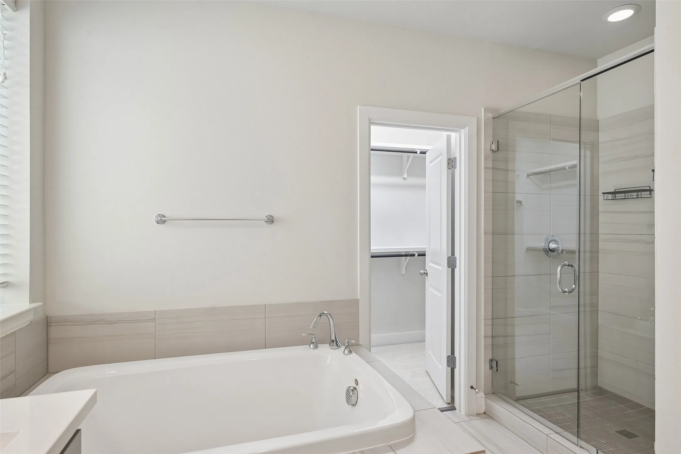 primary bathroom & closet entry