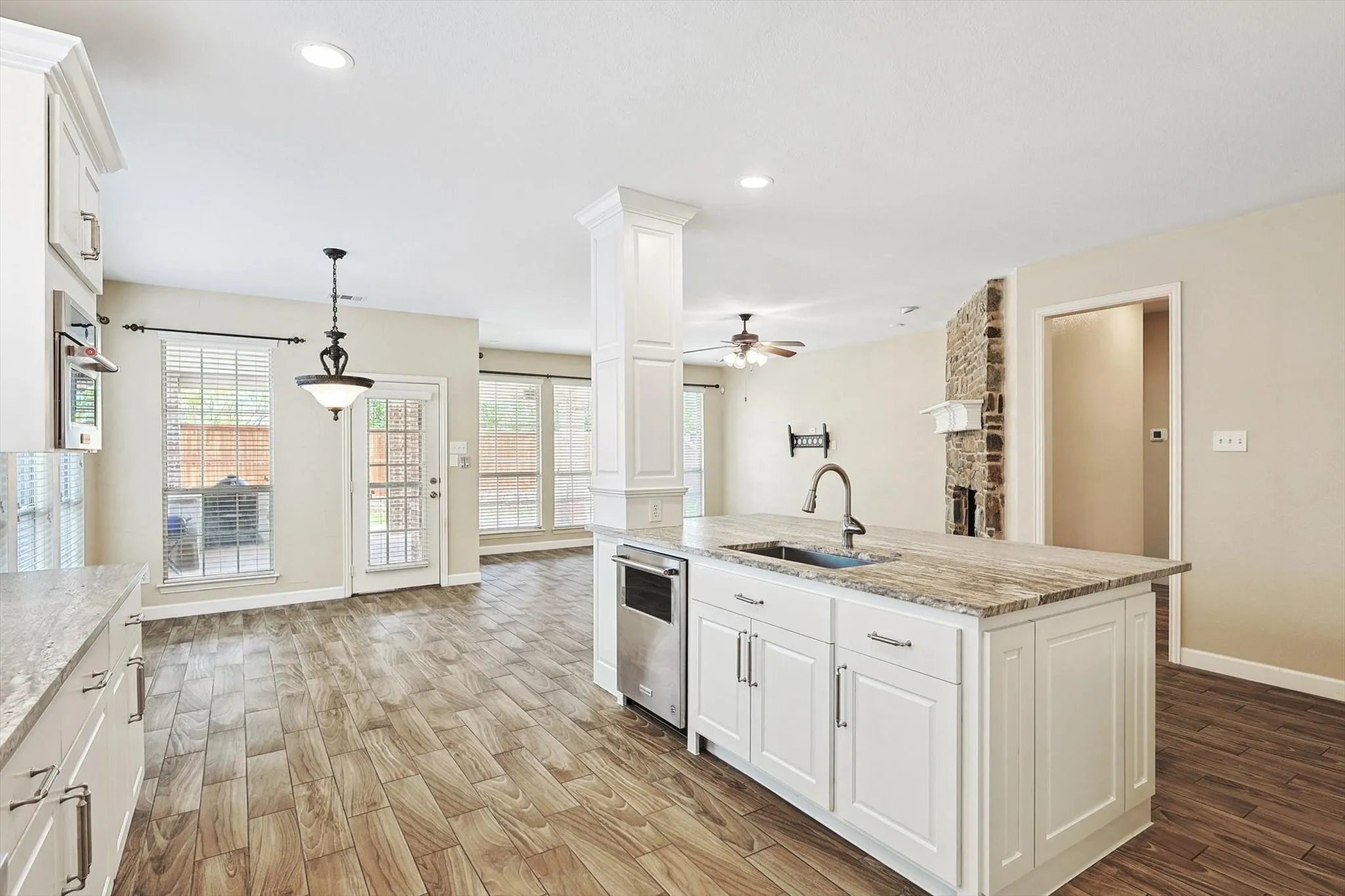 Perfect for entertaining, the kitchen is open to the living areas.