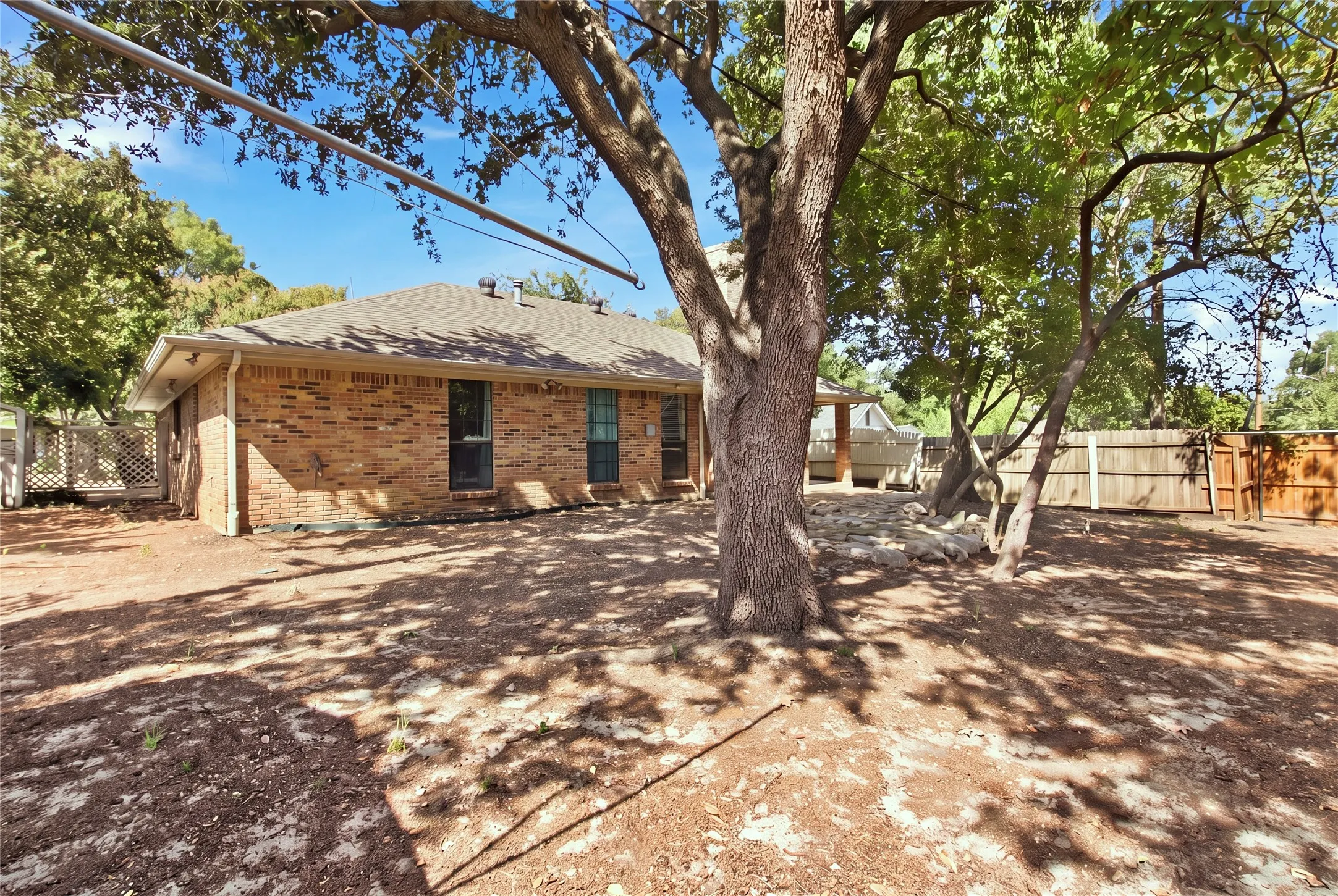 Brick exterior with multiple windows