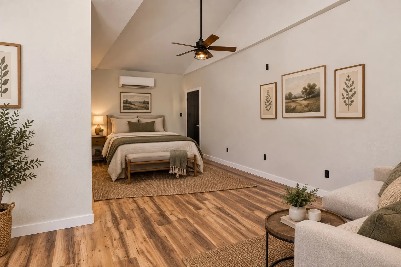 Virtually staged guest quarters