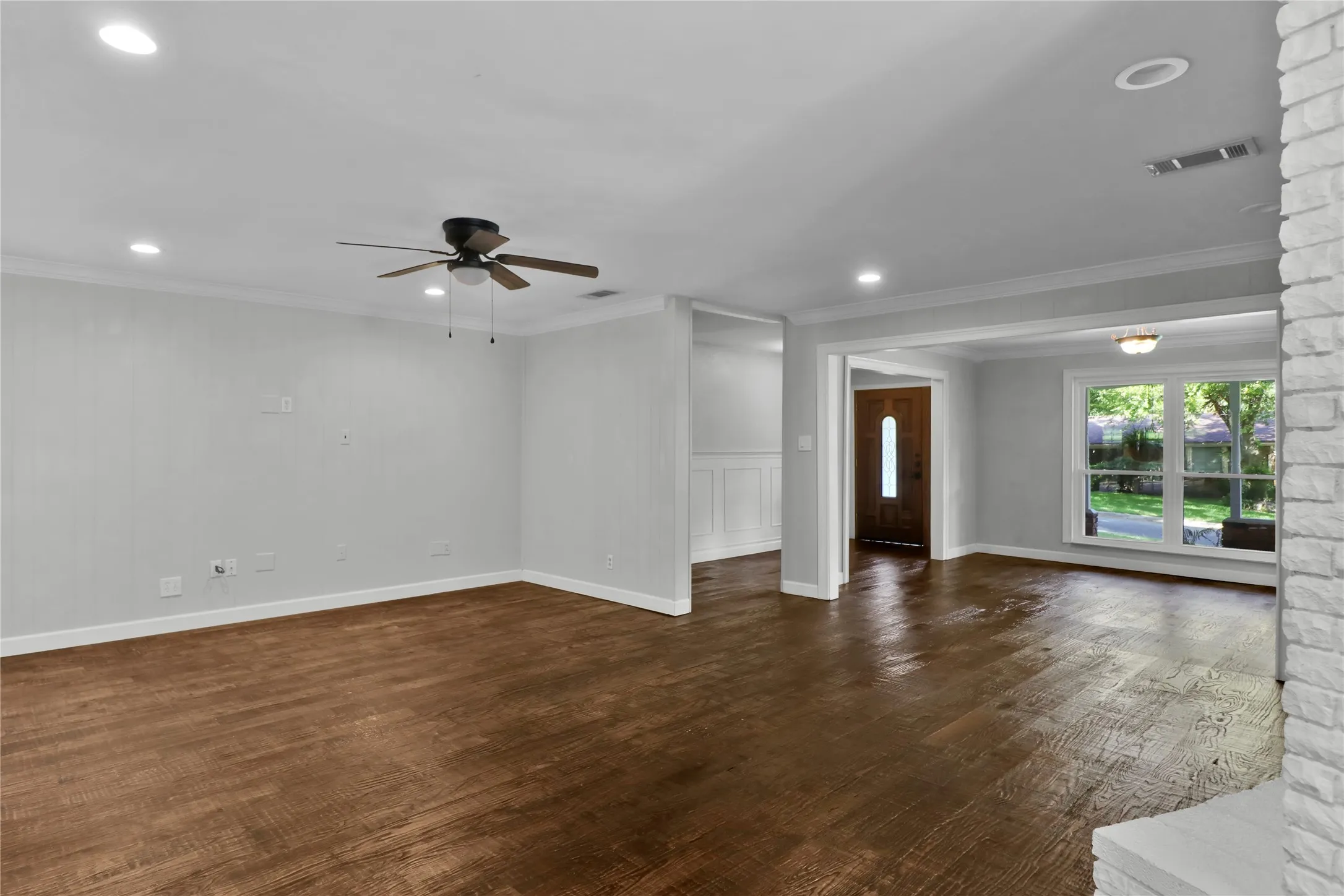 View to front door. Open and spacious.