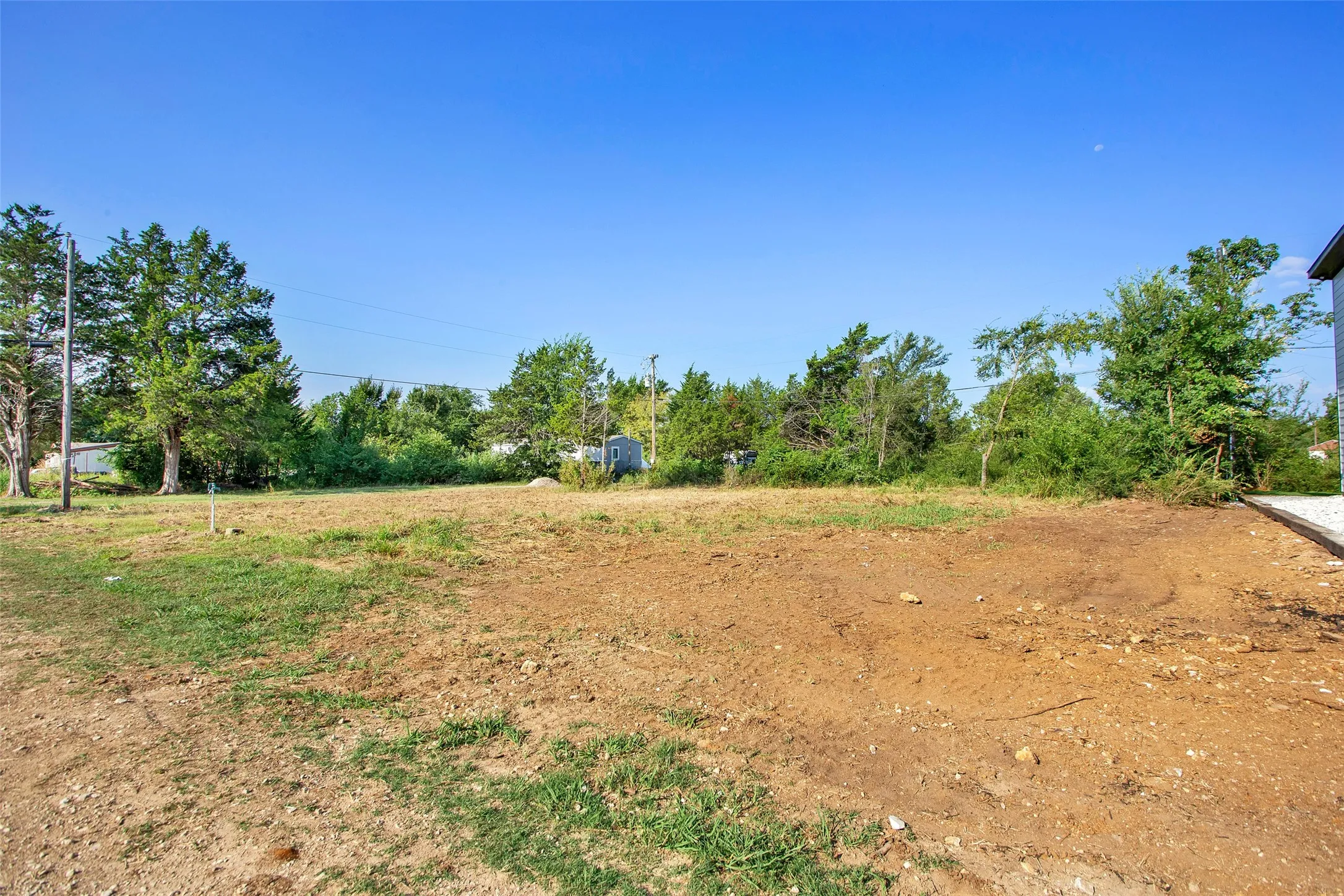 View from Front Left Corner of Lot