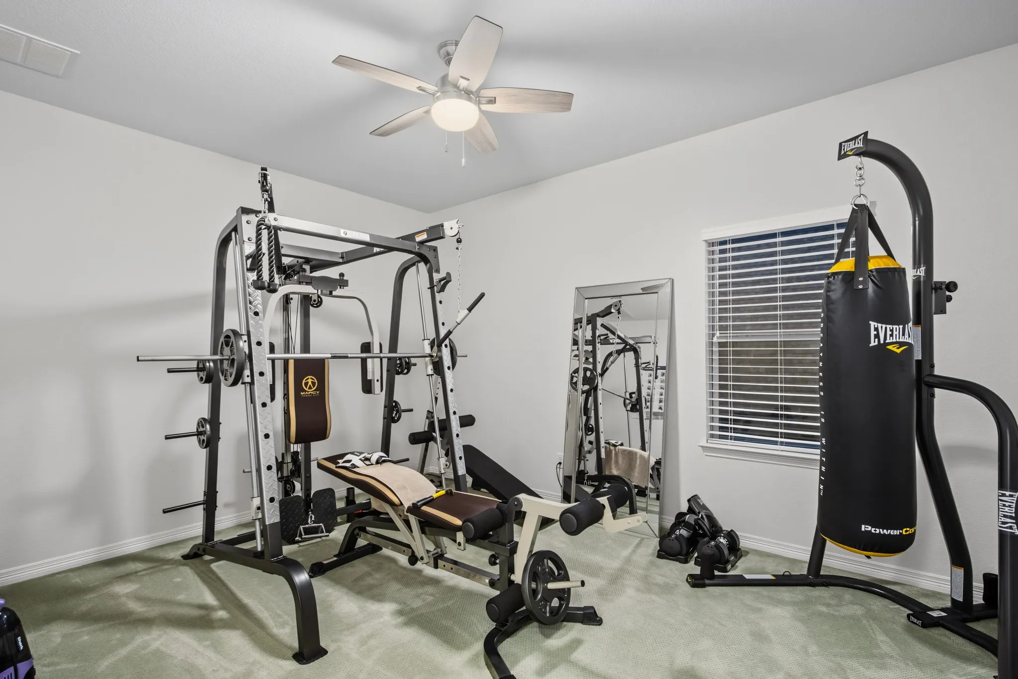 Bedroom 4 Upstairs - used as an exercise room.
