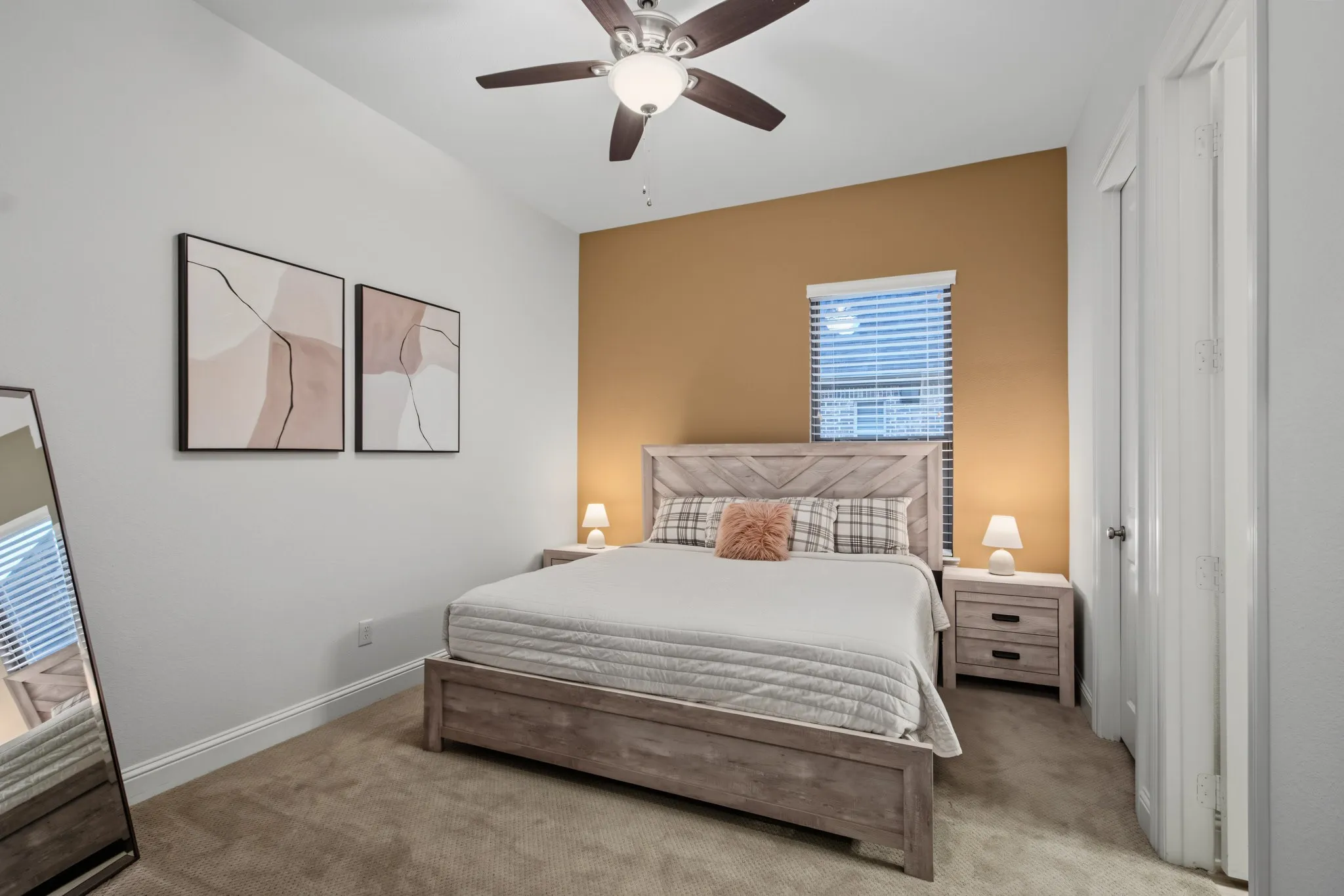 Guest Bedroom with ensuite bath & walk-in closet located on 1st floor!