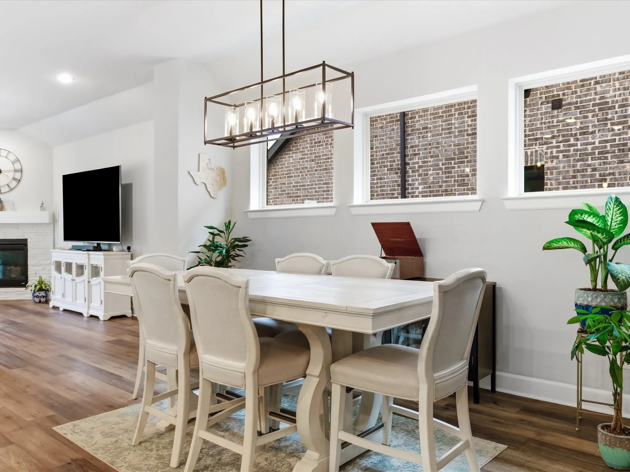 inviting dining area with a spacious layout, creating the perfect setting for family meals, entertaining guests, and memorable gatherings