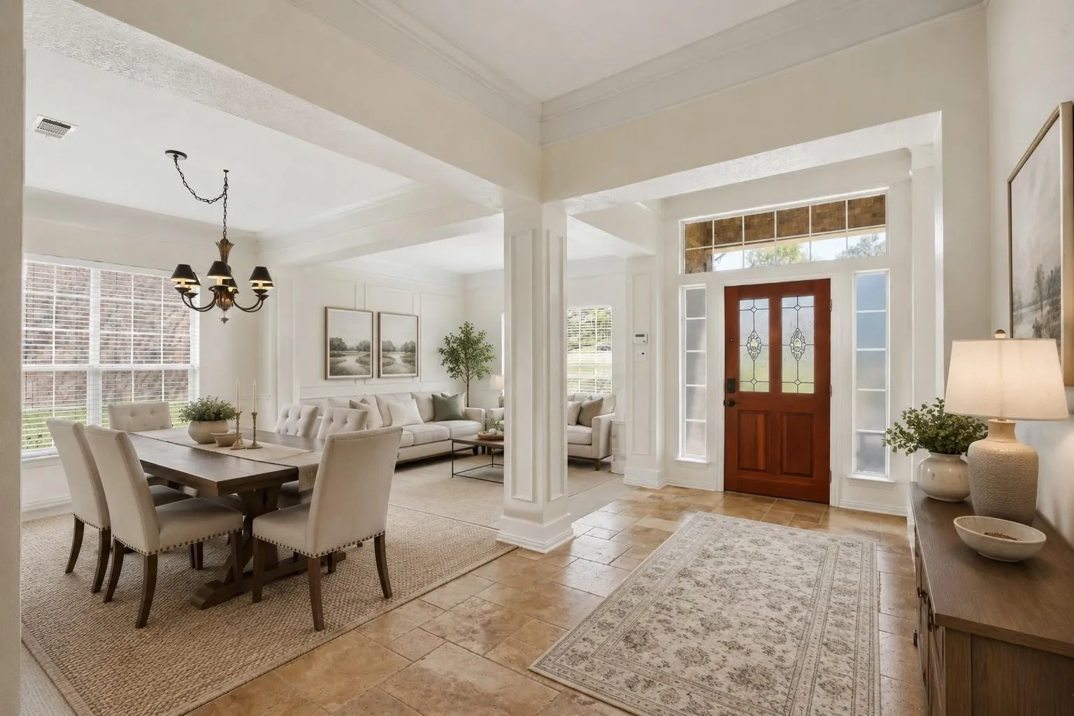Virtually staged front formals
