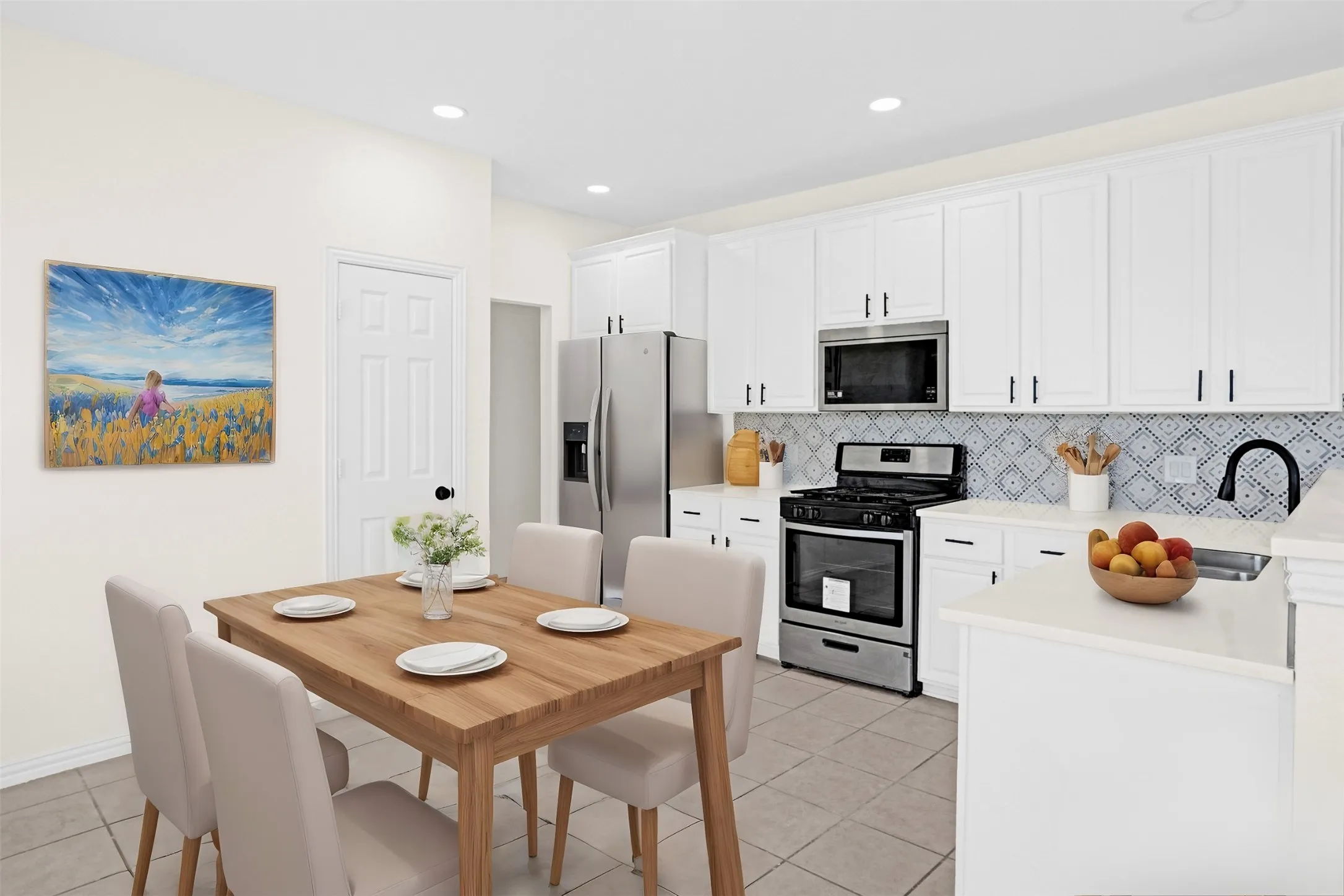 Plenty of room to serve as a dining room to give you multiple living rooms. - Virtually Staged