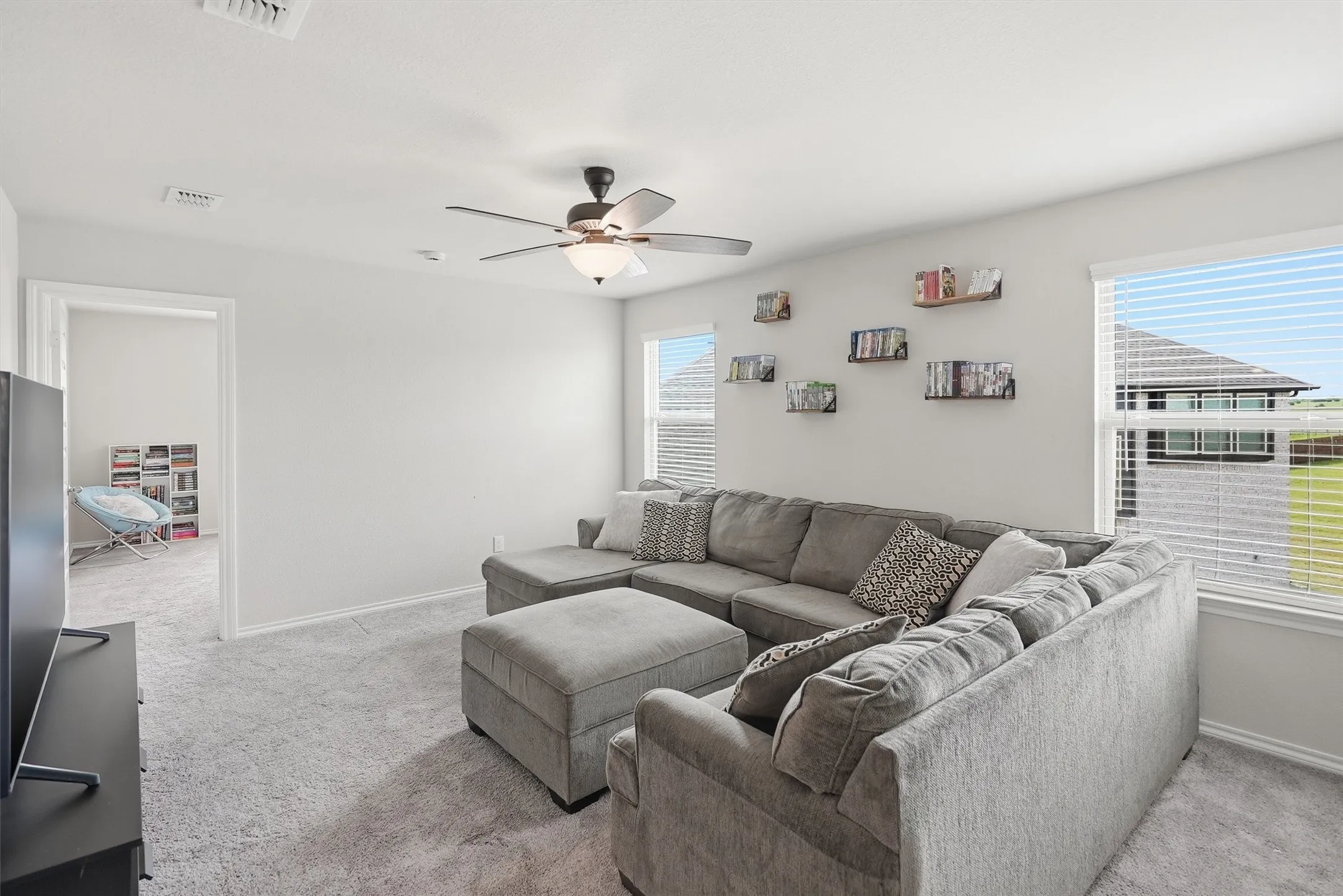Great upstairs living area.