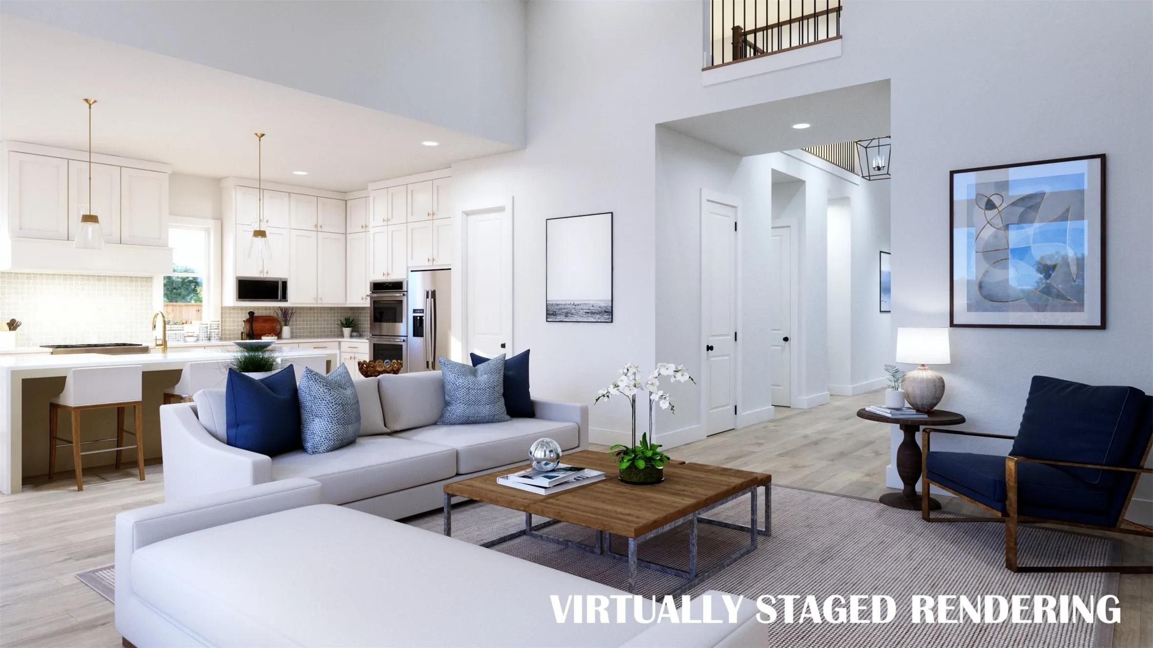 Our Ashland III plan features a thoughtfully designed, open concept floor plan that the entire family will love.  VIRTUALLY STAGED RENDERING