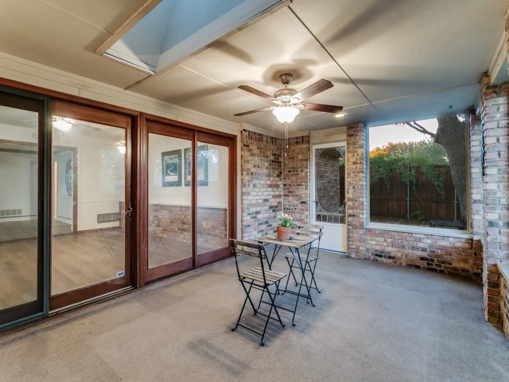 Screened-in Porch with Skylight!