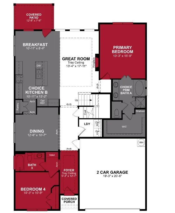 Beazer Homes Saratoga Avalon Floorplan.