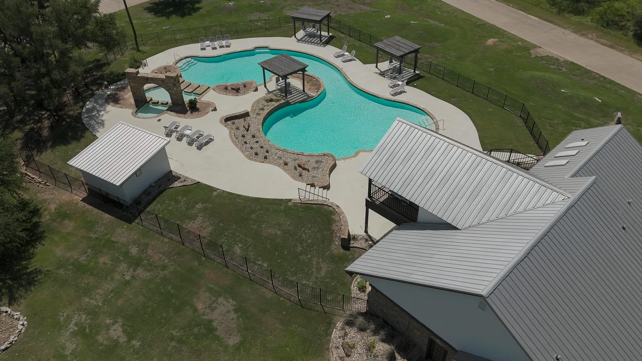 Aerial view of The Cliffs main pool