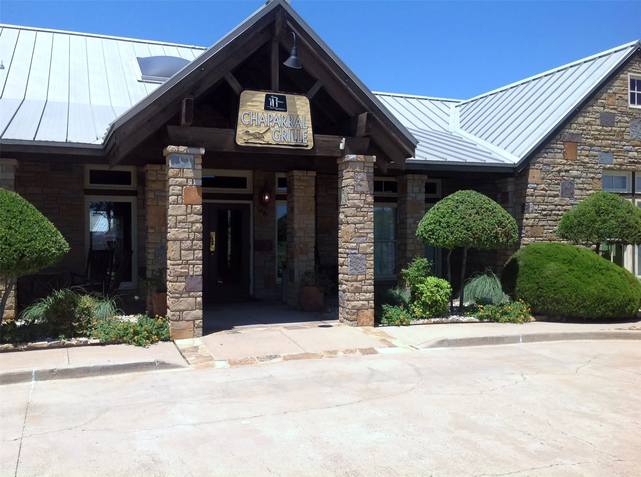 Entrance to The Chaparral Grille for dining without leaving the resort