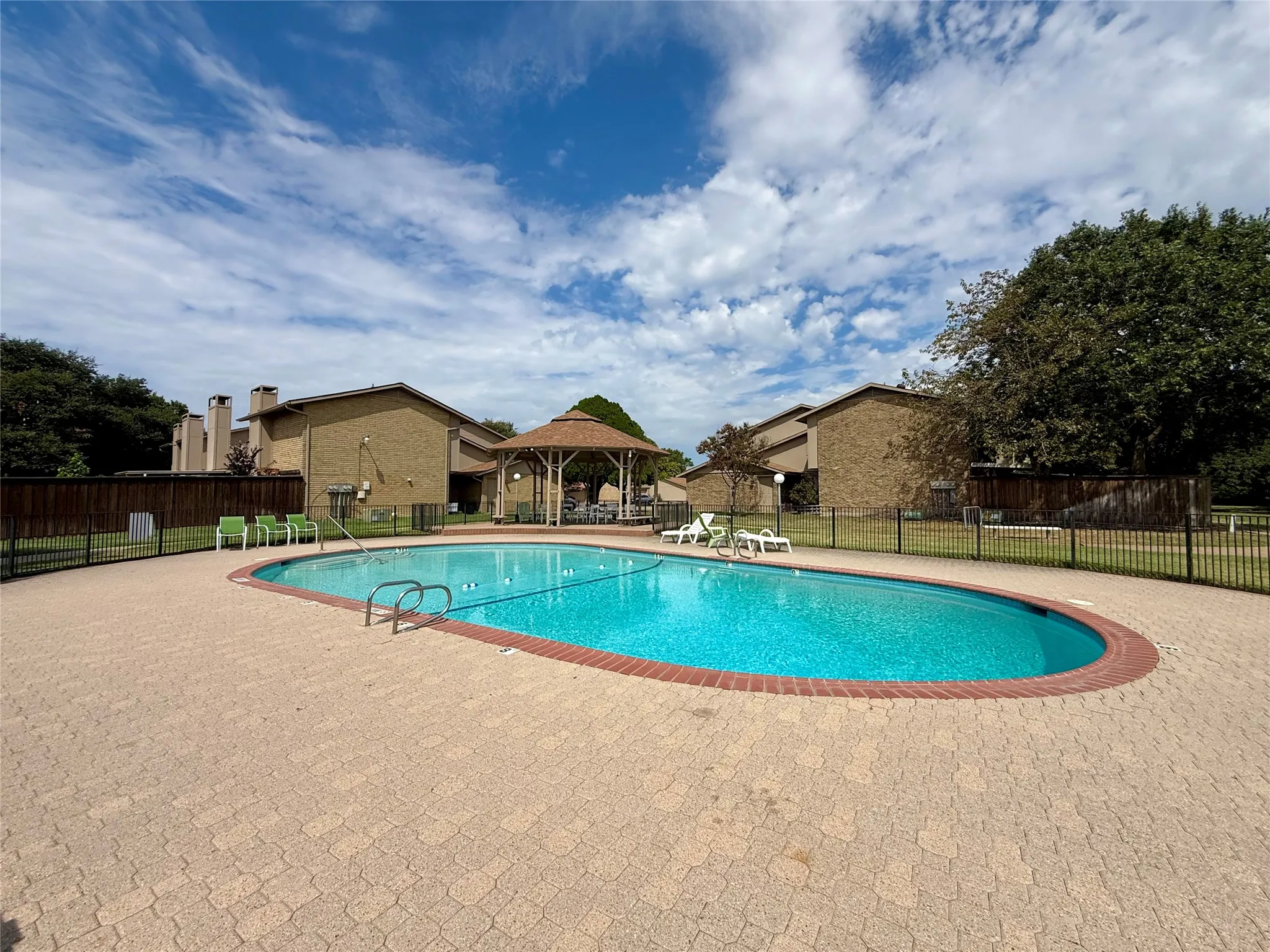 Community swimming pool.