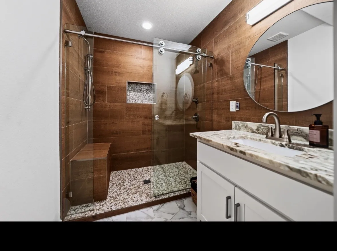 Secondary structure bathroom